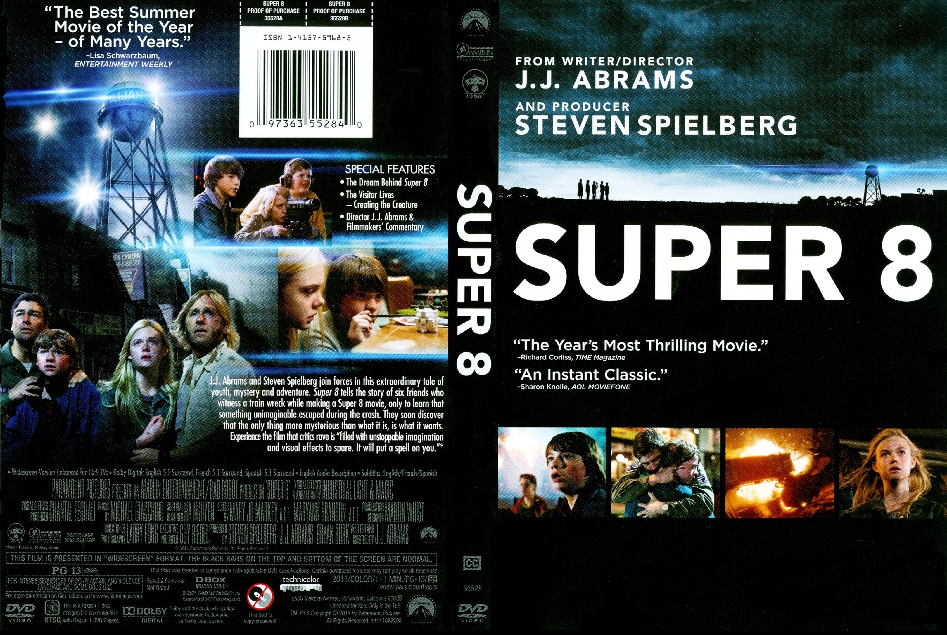 Jaquette DVD Super 8 (Canadienne)