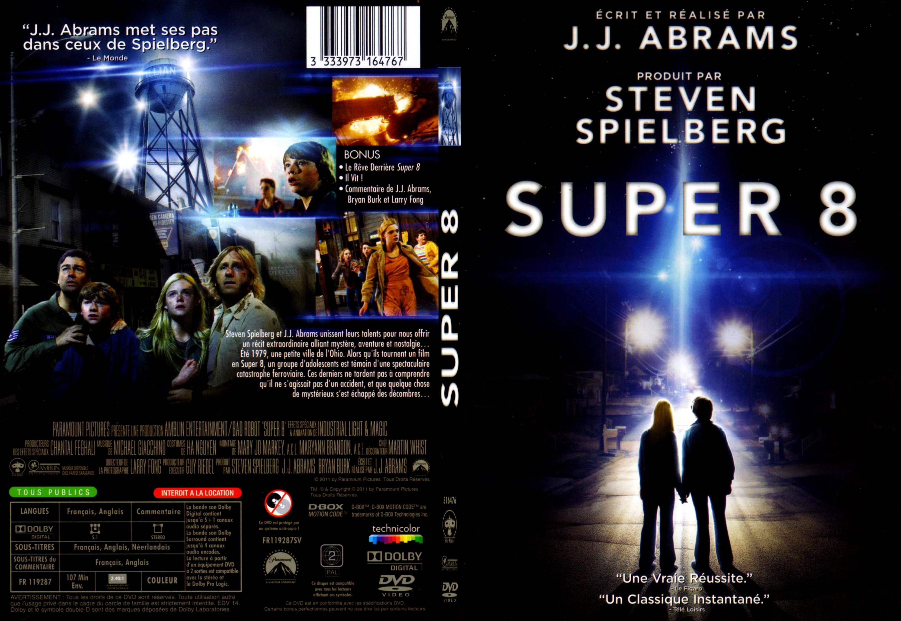 Jaquette DVD Super 8 - SLIM