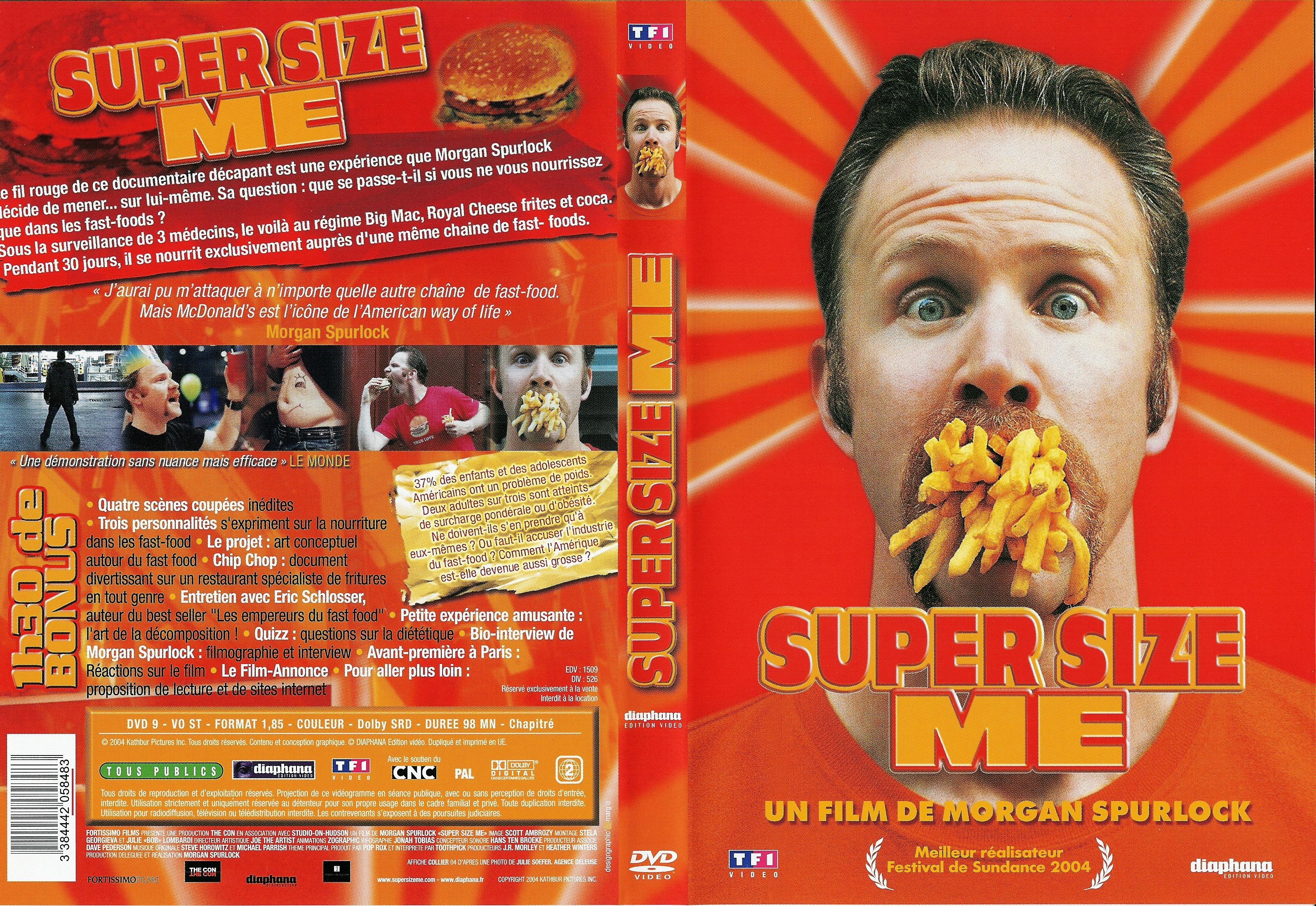 Jaquette DVD Super size me