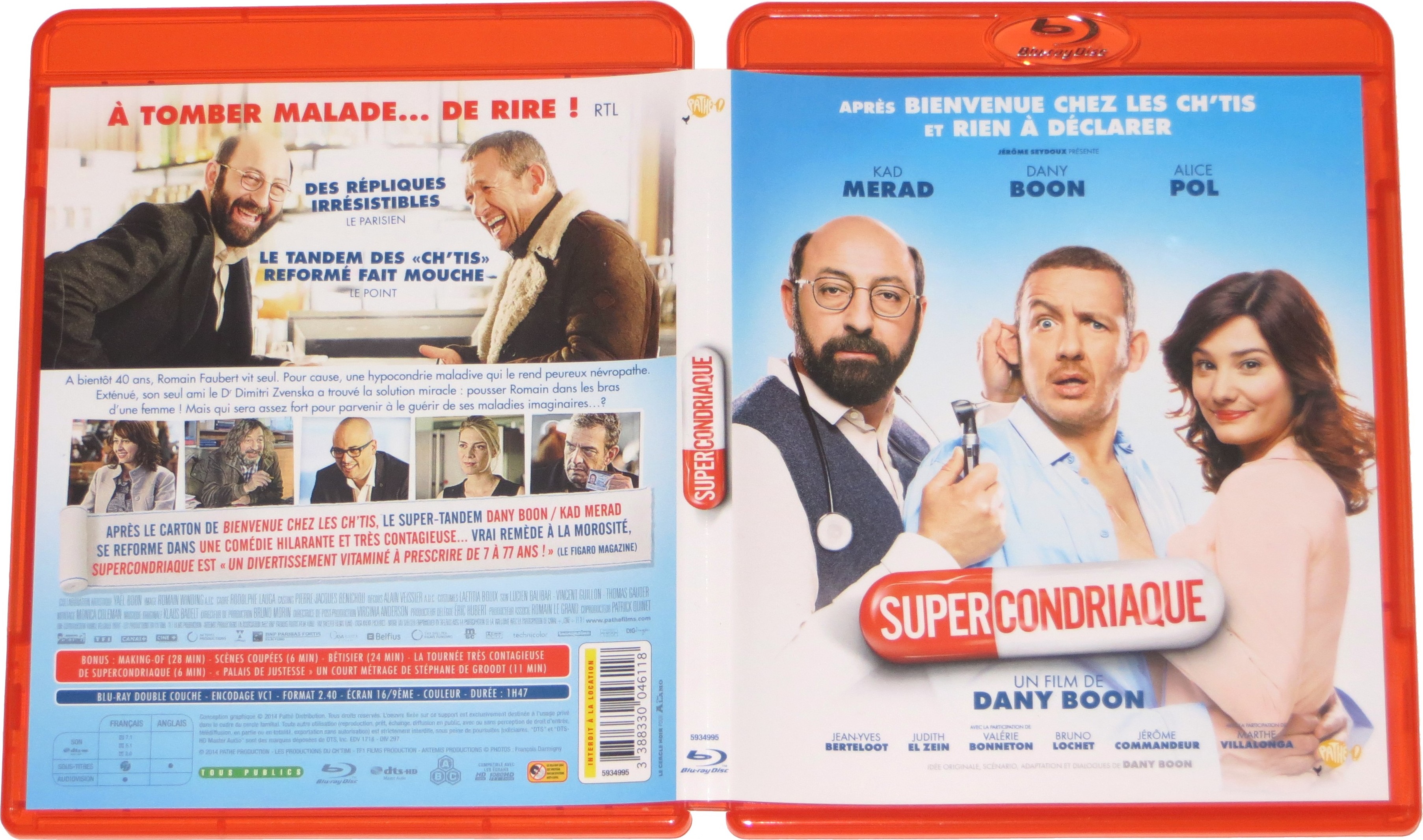 Jaquette DVD Supercondriaque (BLU-RAY)