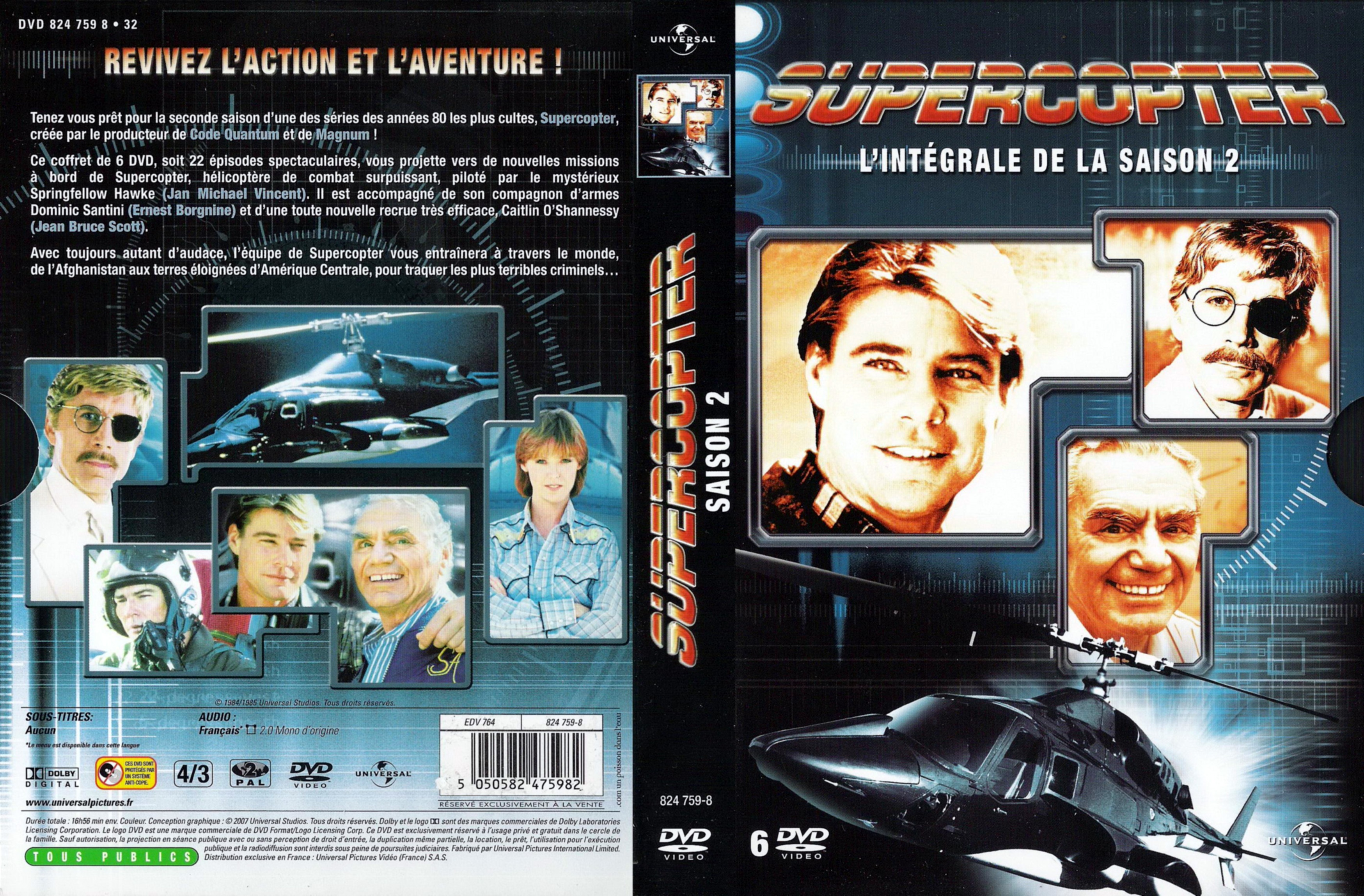 Jaquette DVD Supercopter Saison 2 COFFRET