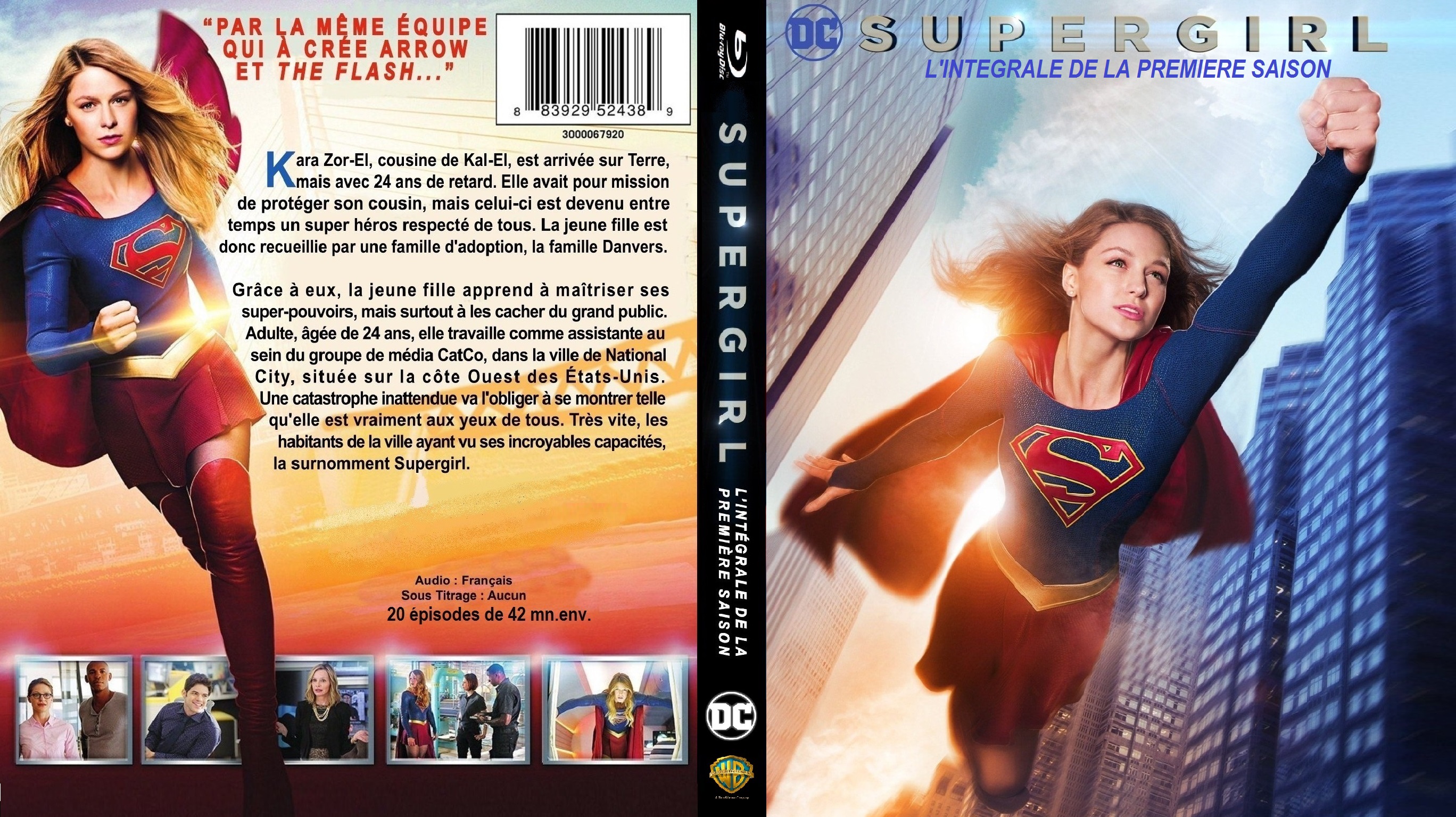 Jaquette DVD Supergirl saison 1 custom (BLU-RAY) v2