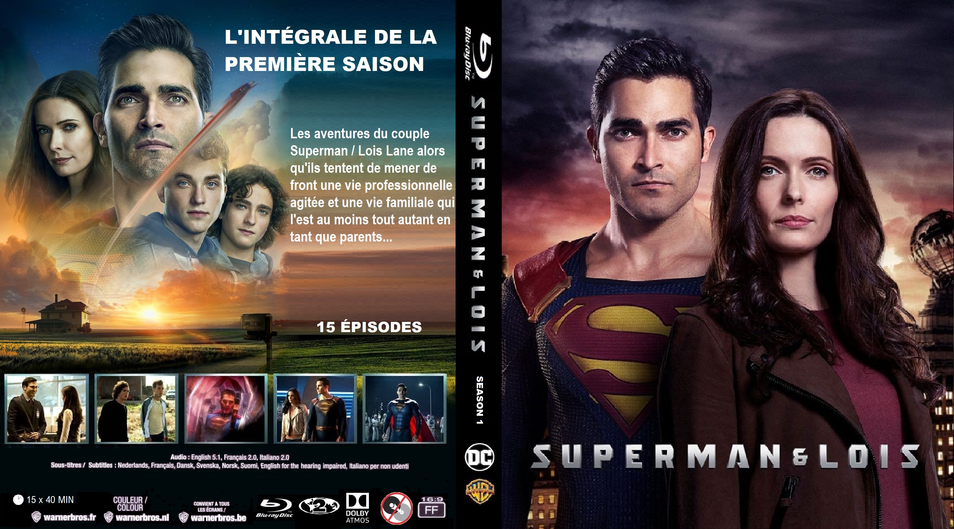 Jaquette DVD Superman & Lois saison 1 Blu-ray custom