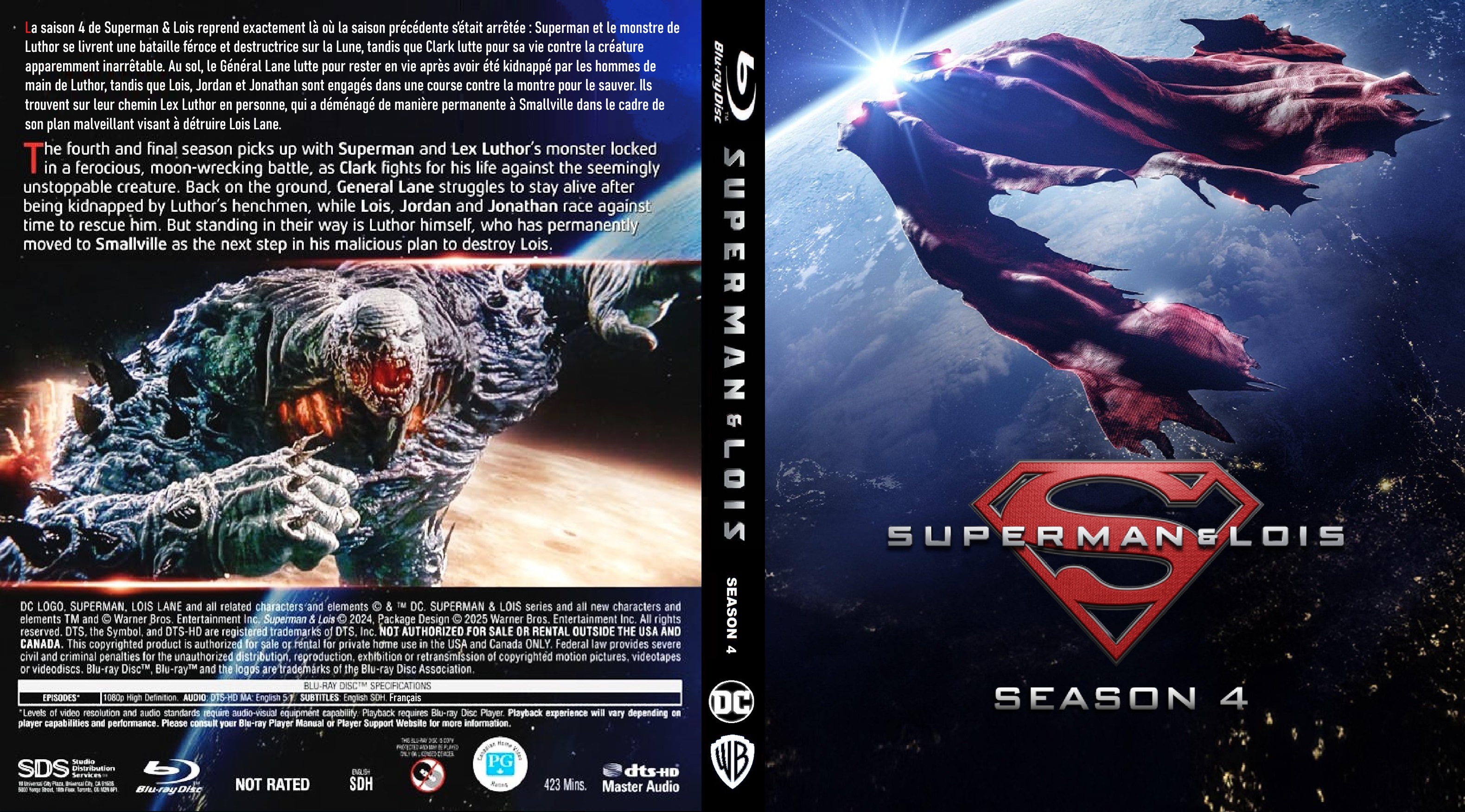 Jaquette DVD Superman & Lois saison 4 Blu ray custom