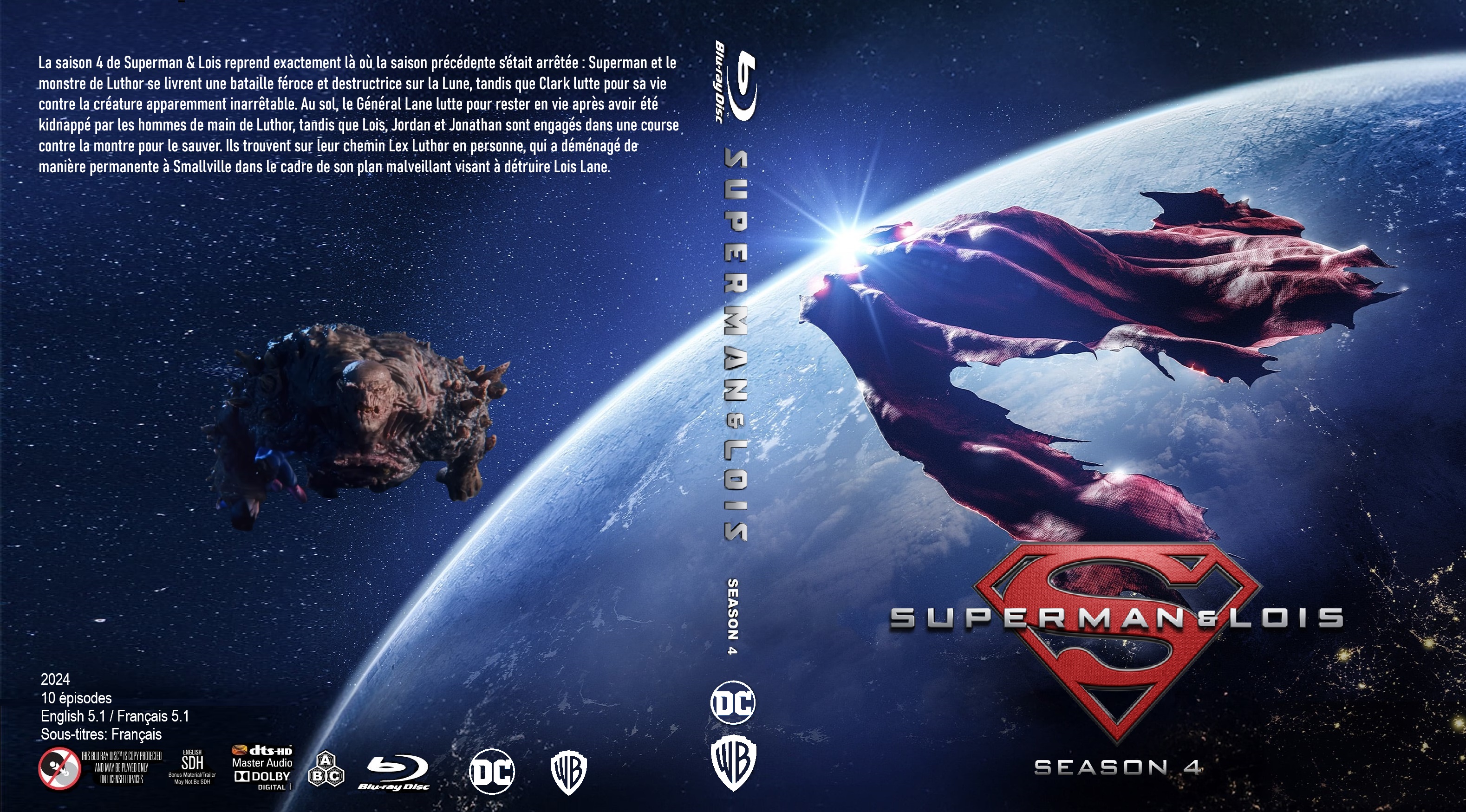 Jaquette DVD Superman & Lois saison 4 Blu ray v2 custom