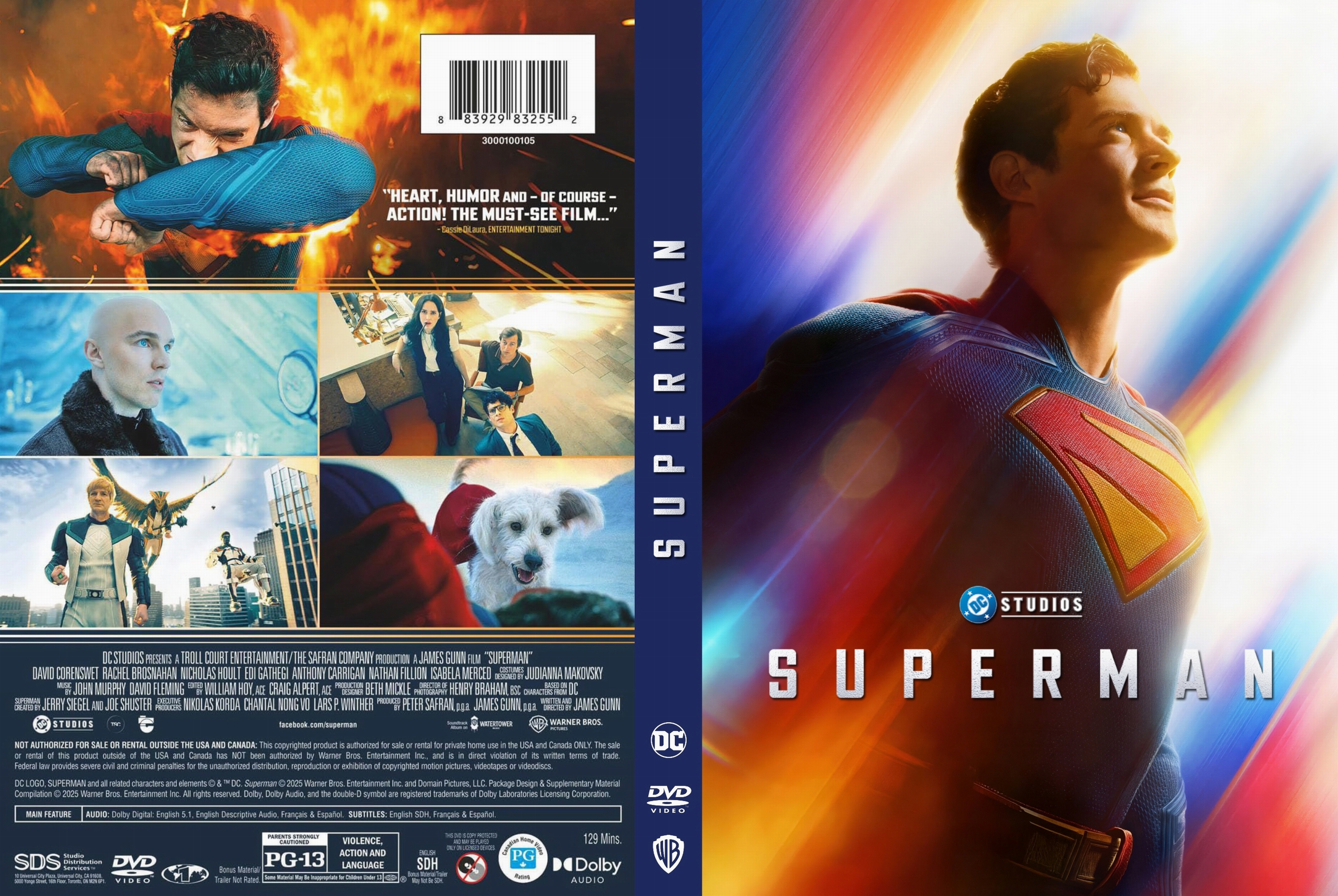 Jaquette DVD Superman 2025 custom