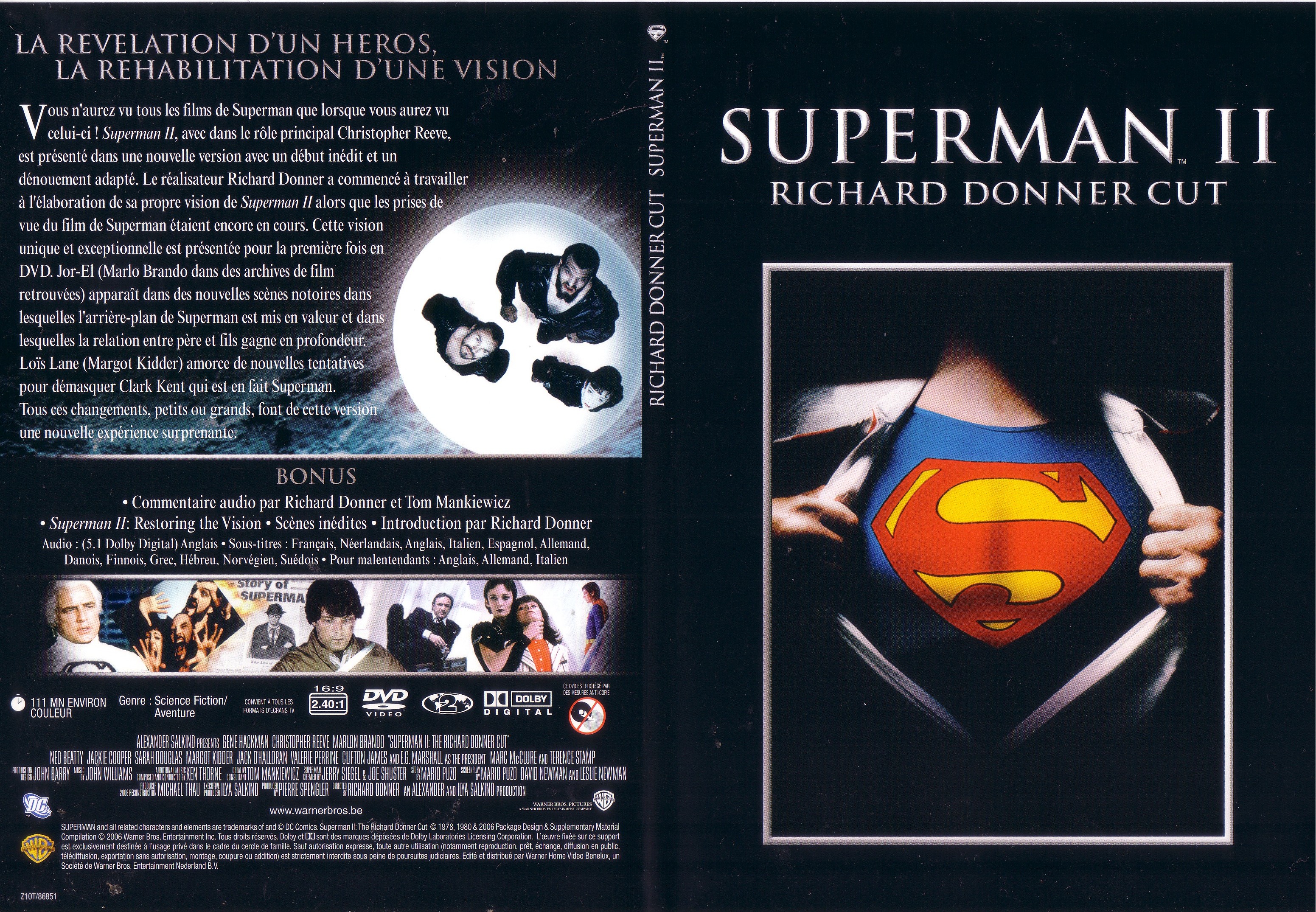Jaquette DVD Superman 2 v2