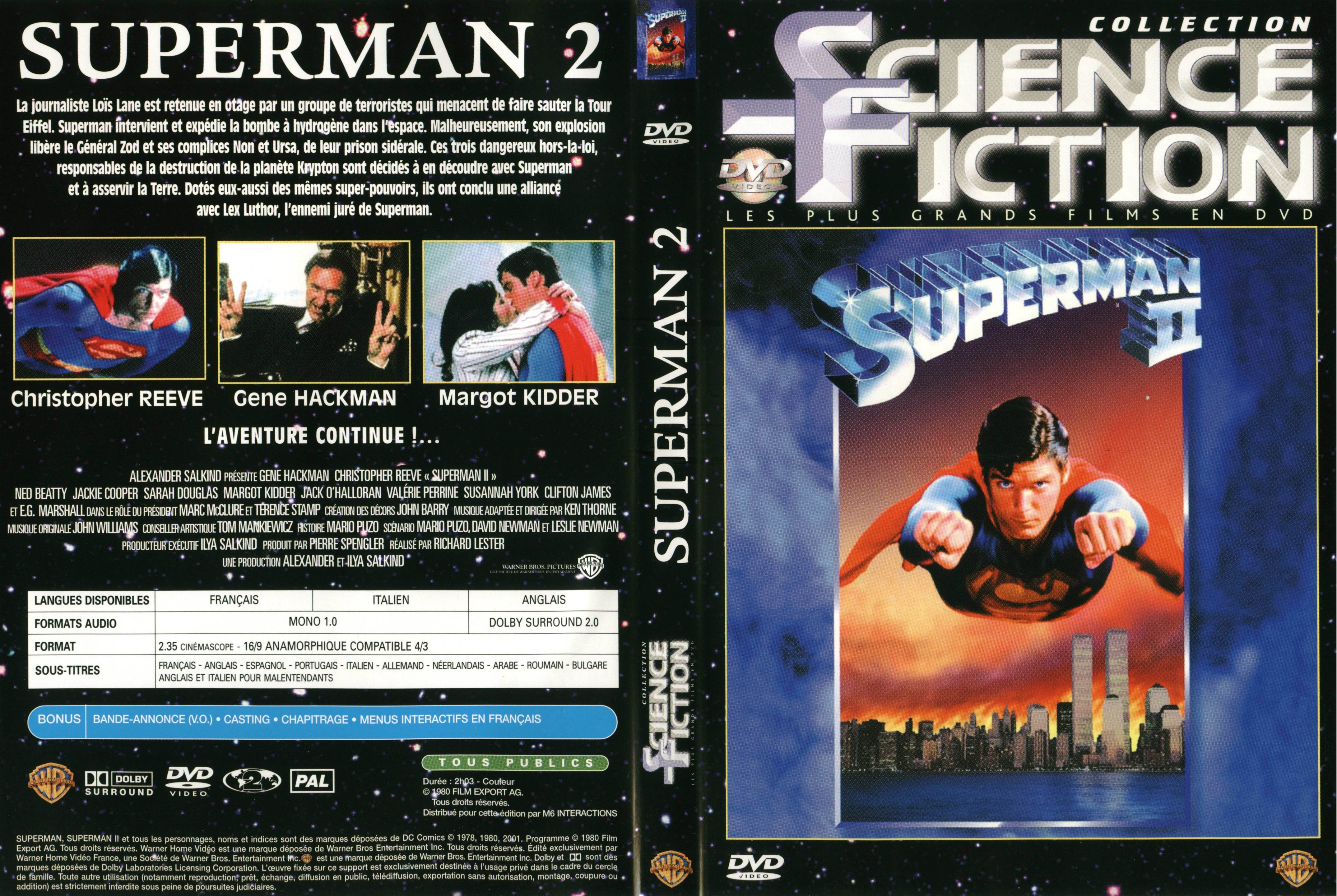 Jaquette DVD Superman 2 v3