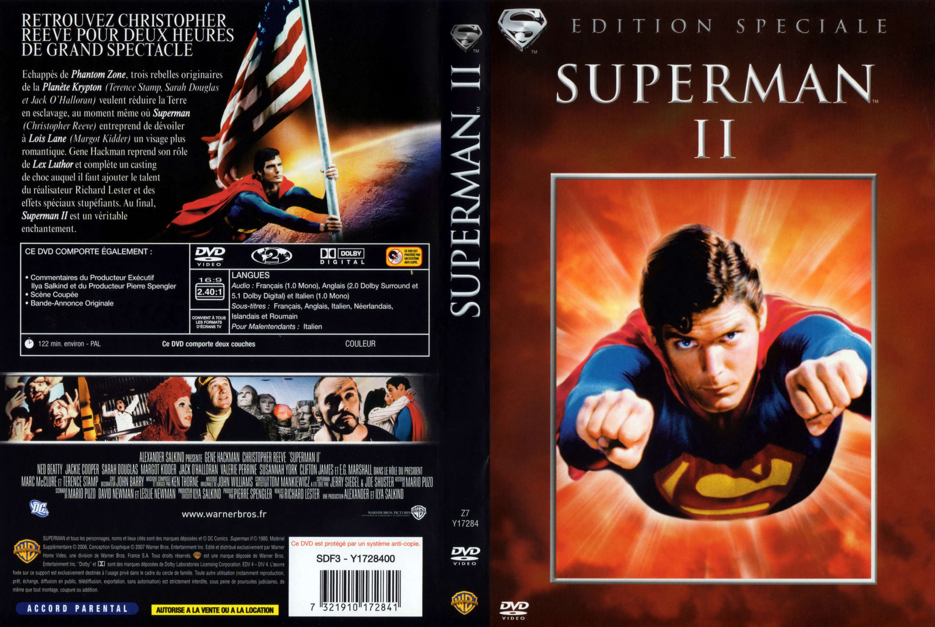 Jaquette DVD Superman 2 v5
