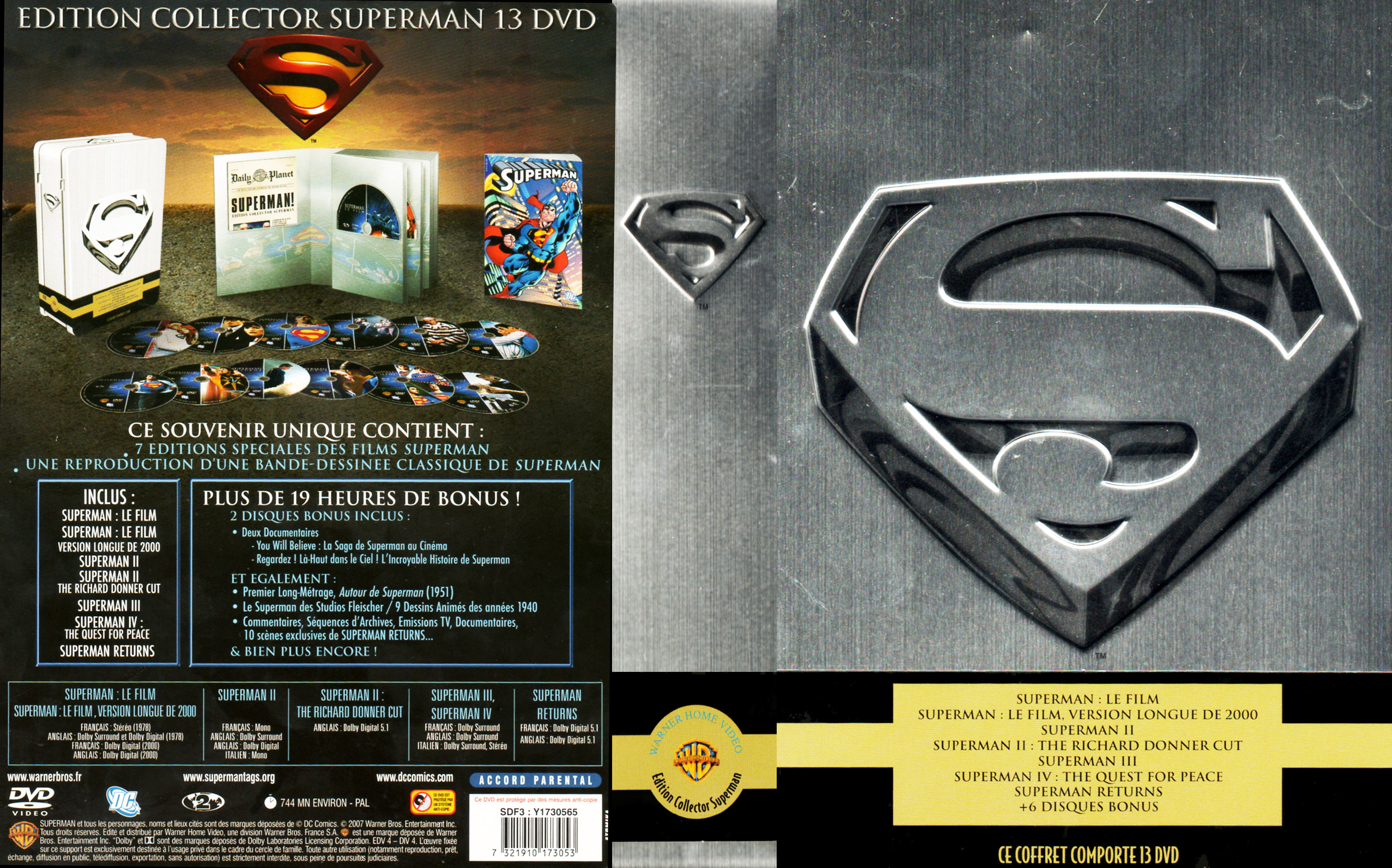 Jaquette DVD Superman COFFRET