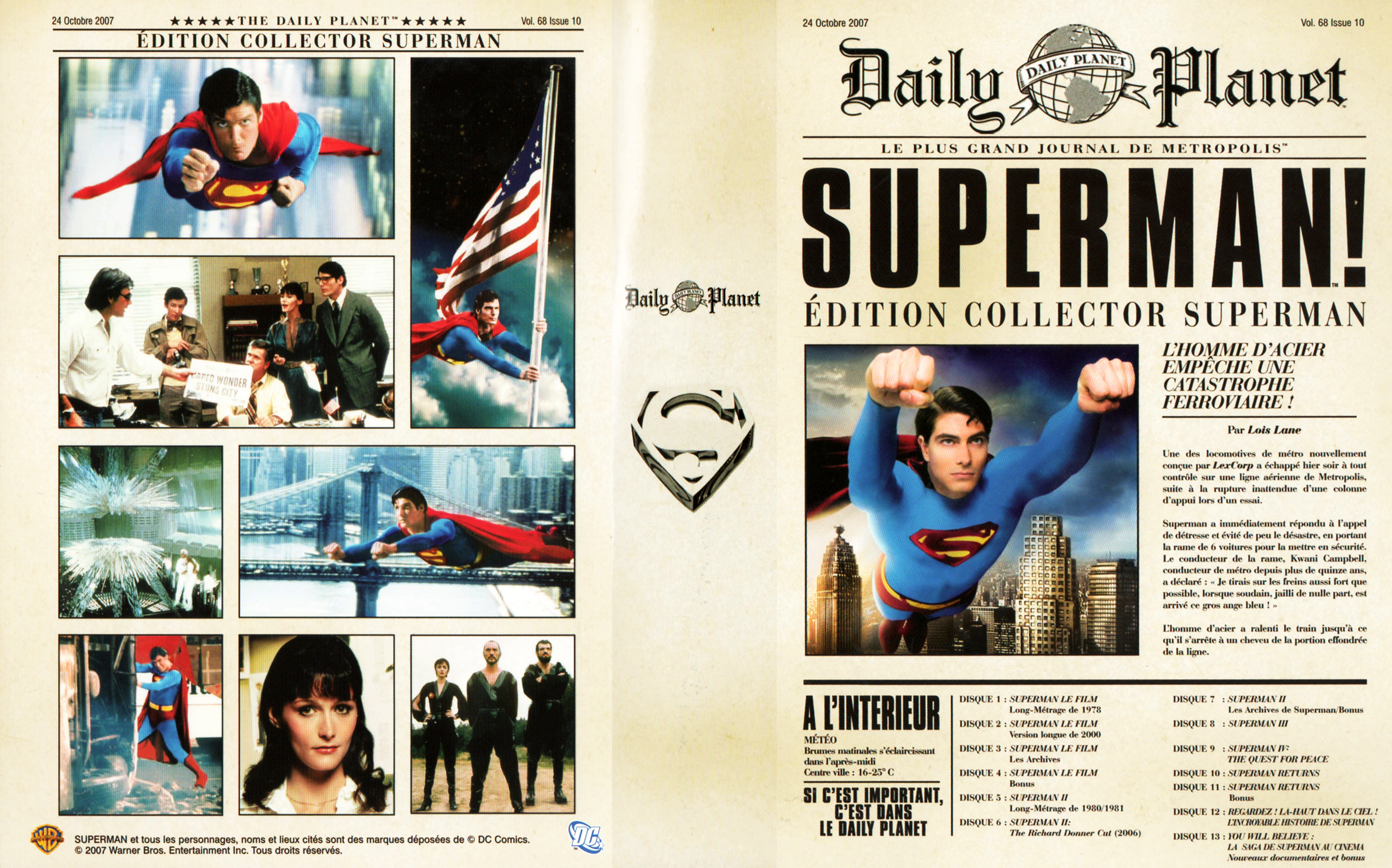 Jaquette DVD Superman COFFRET v2