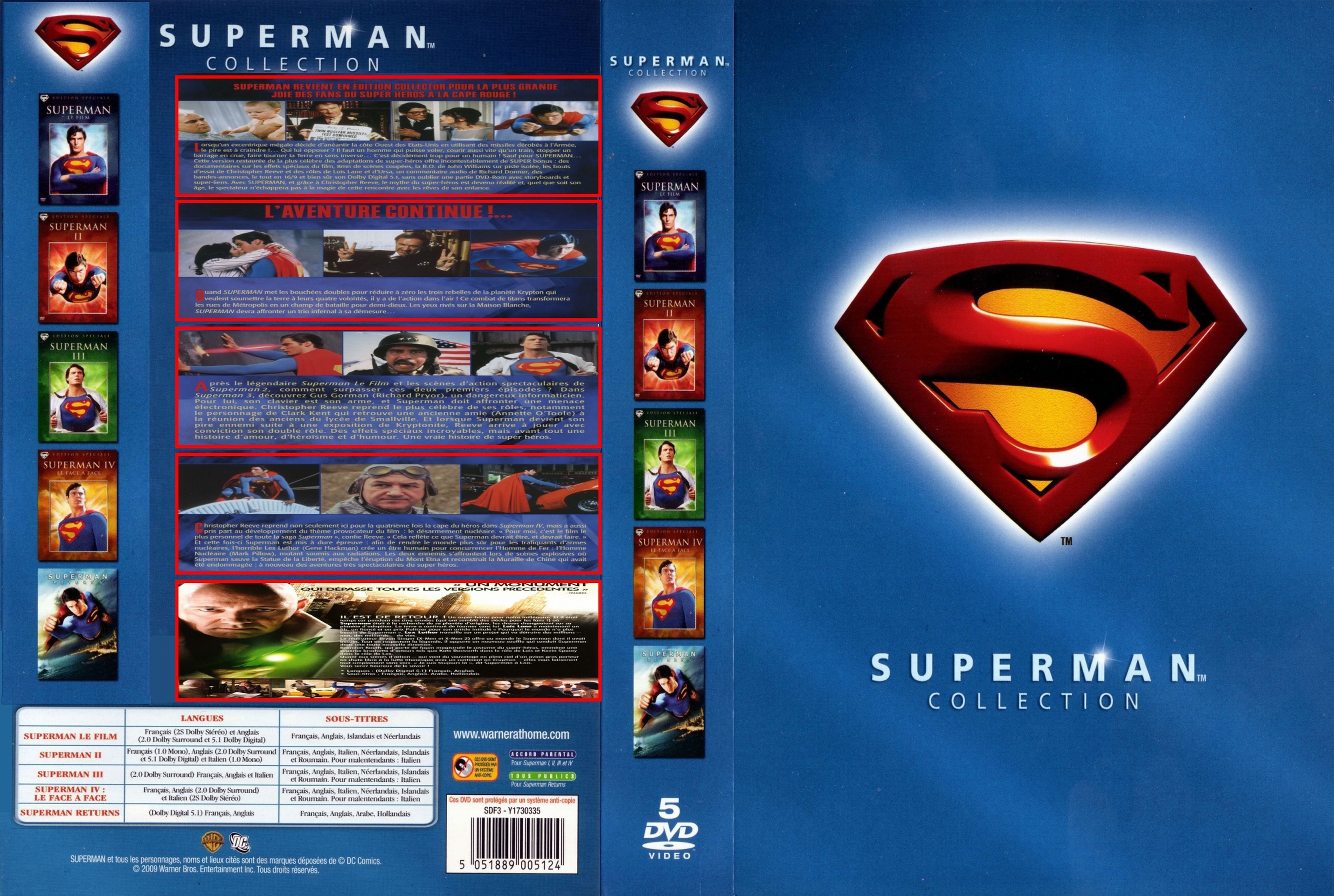 Jaquette DVD Superman La Collection v2 