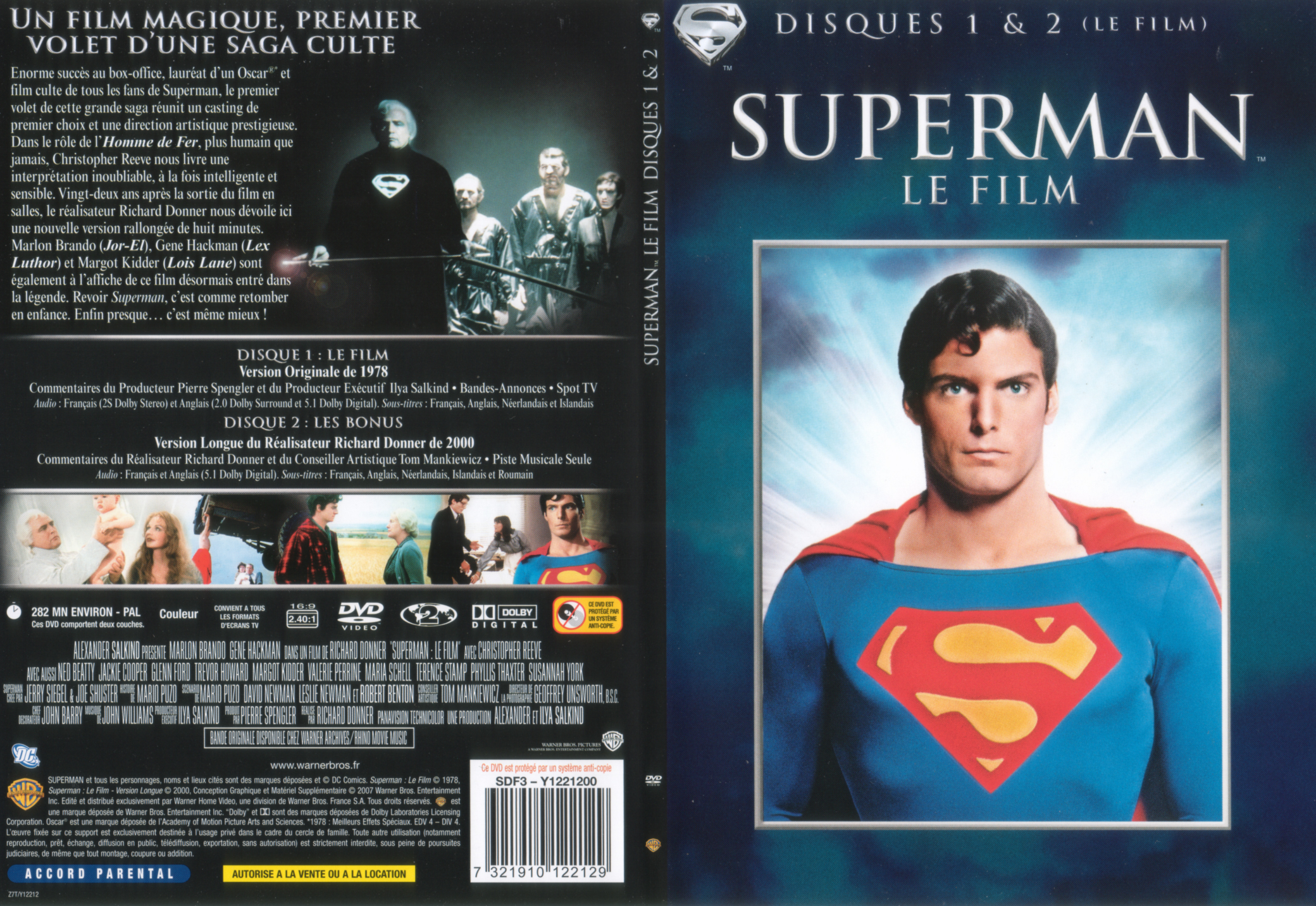 Jaquette DVD Superman Le film - SLIM