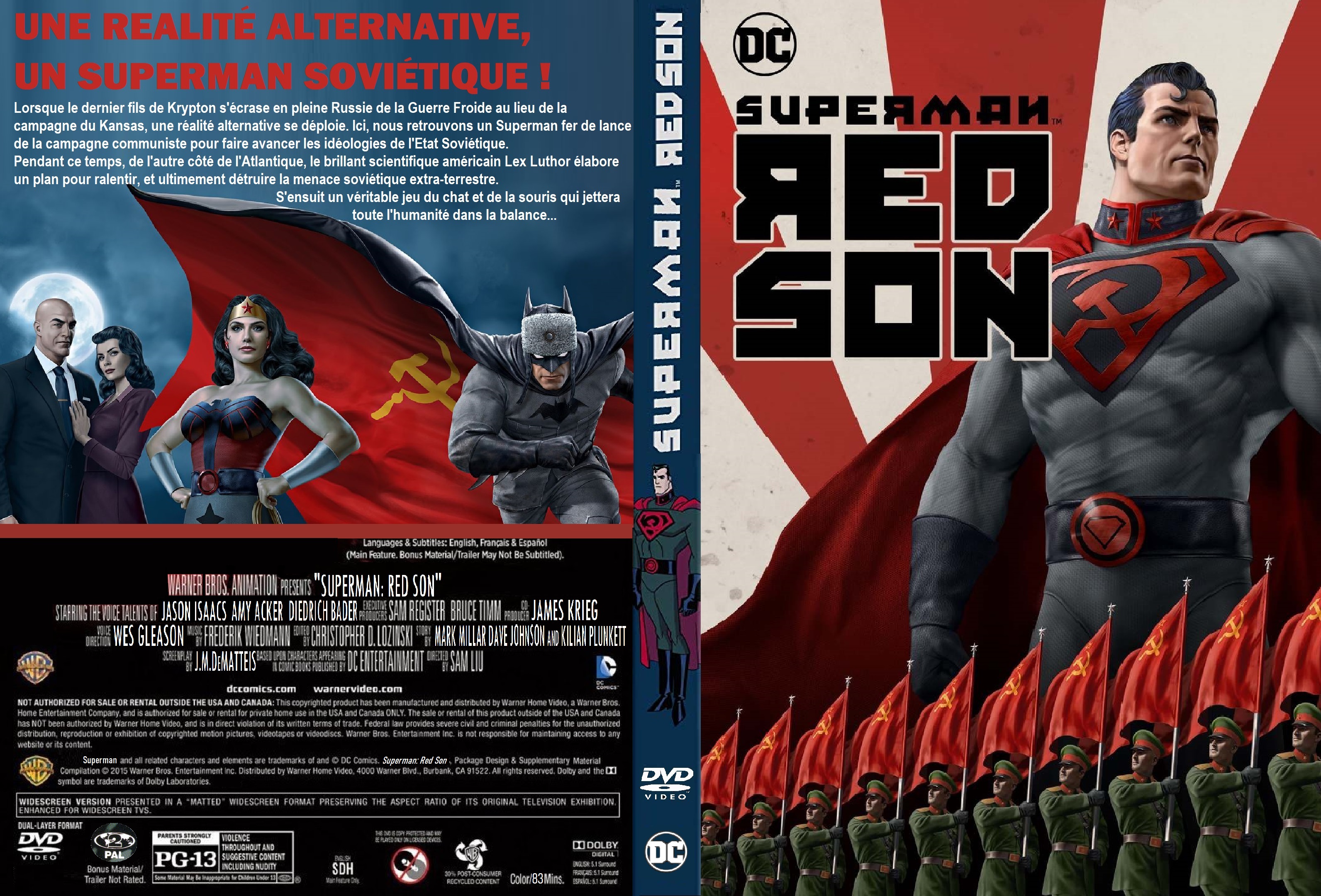 Jaquette DVD Superman Red Son custom