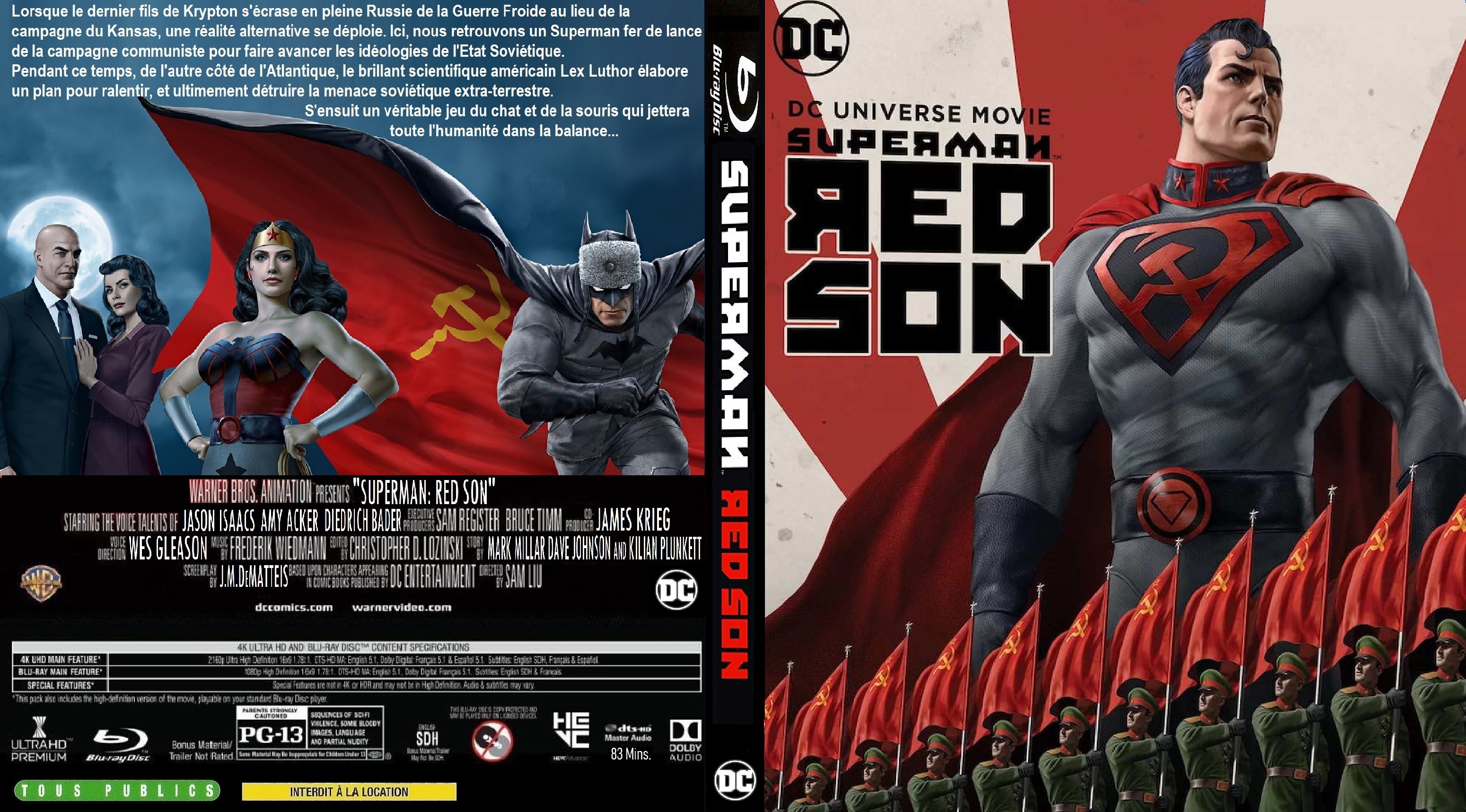 Jaquette DVD Superman Red Son custom (BLU-RAY)