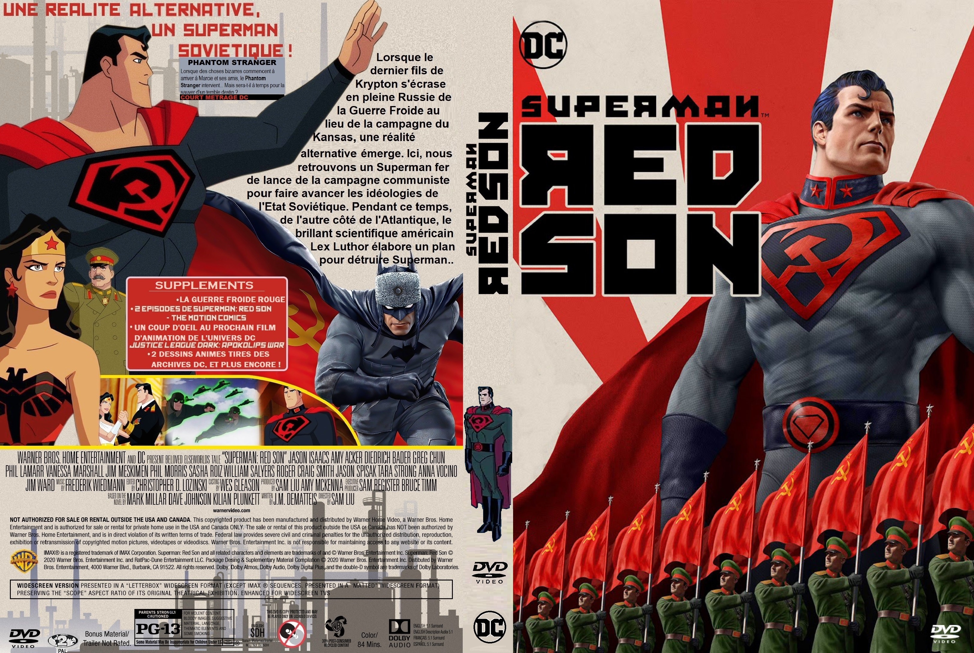 Jaquette DVD Superman Red Son custom v2