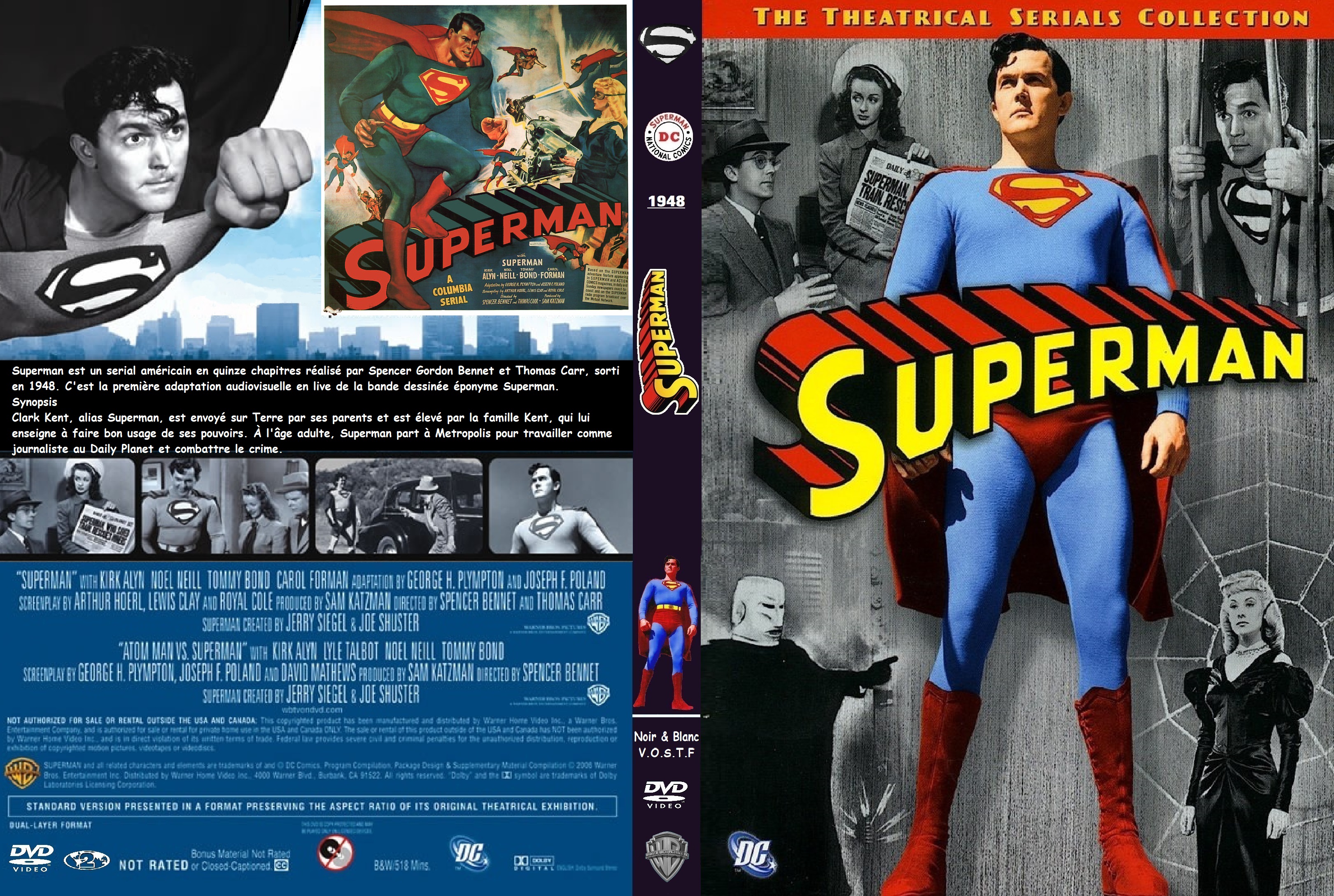 Jaquette DVD Superman (1948) custom
