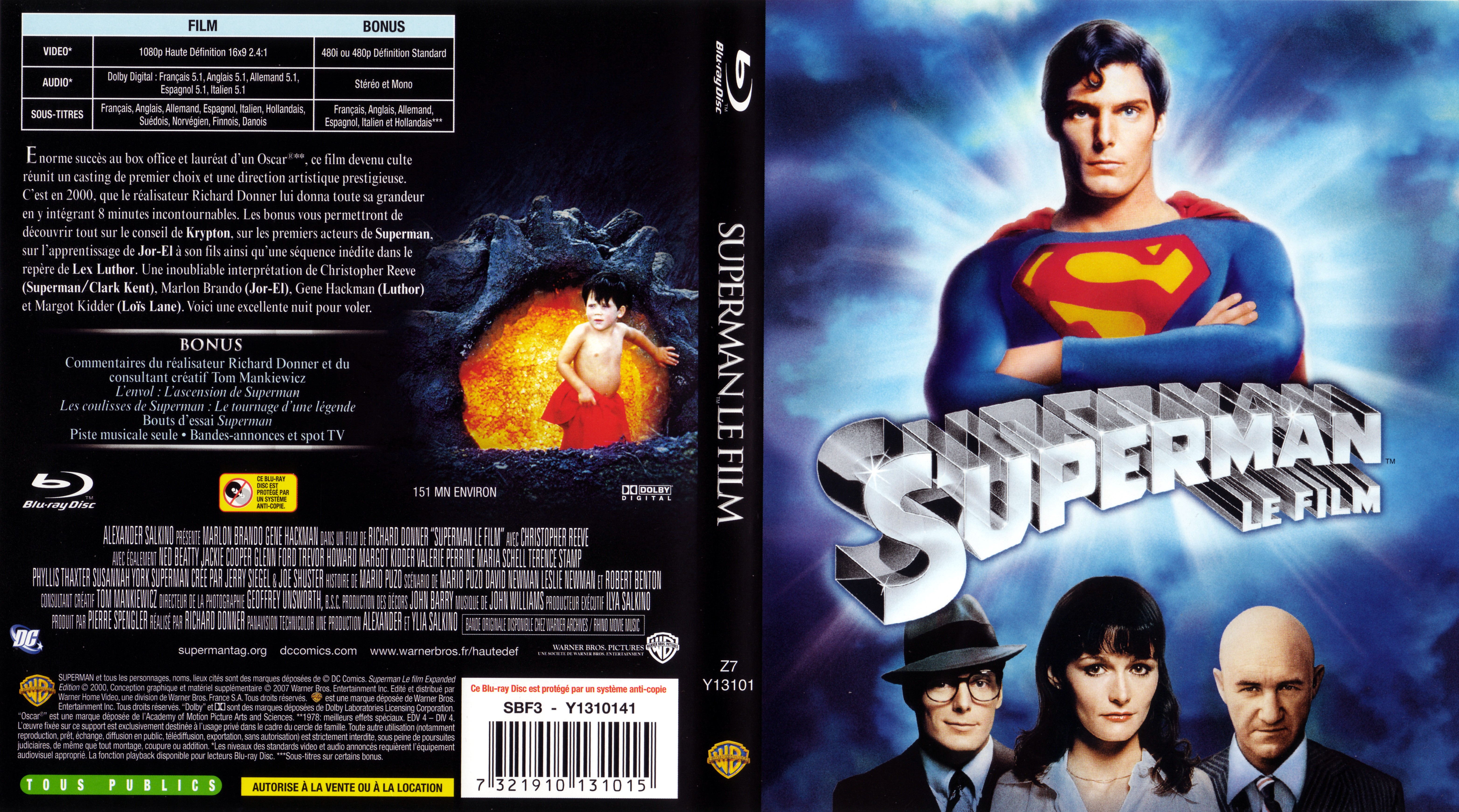 Jaquette DVD Superman (BLU-RAY)