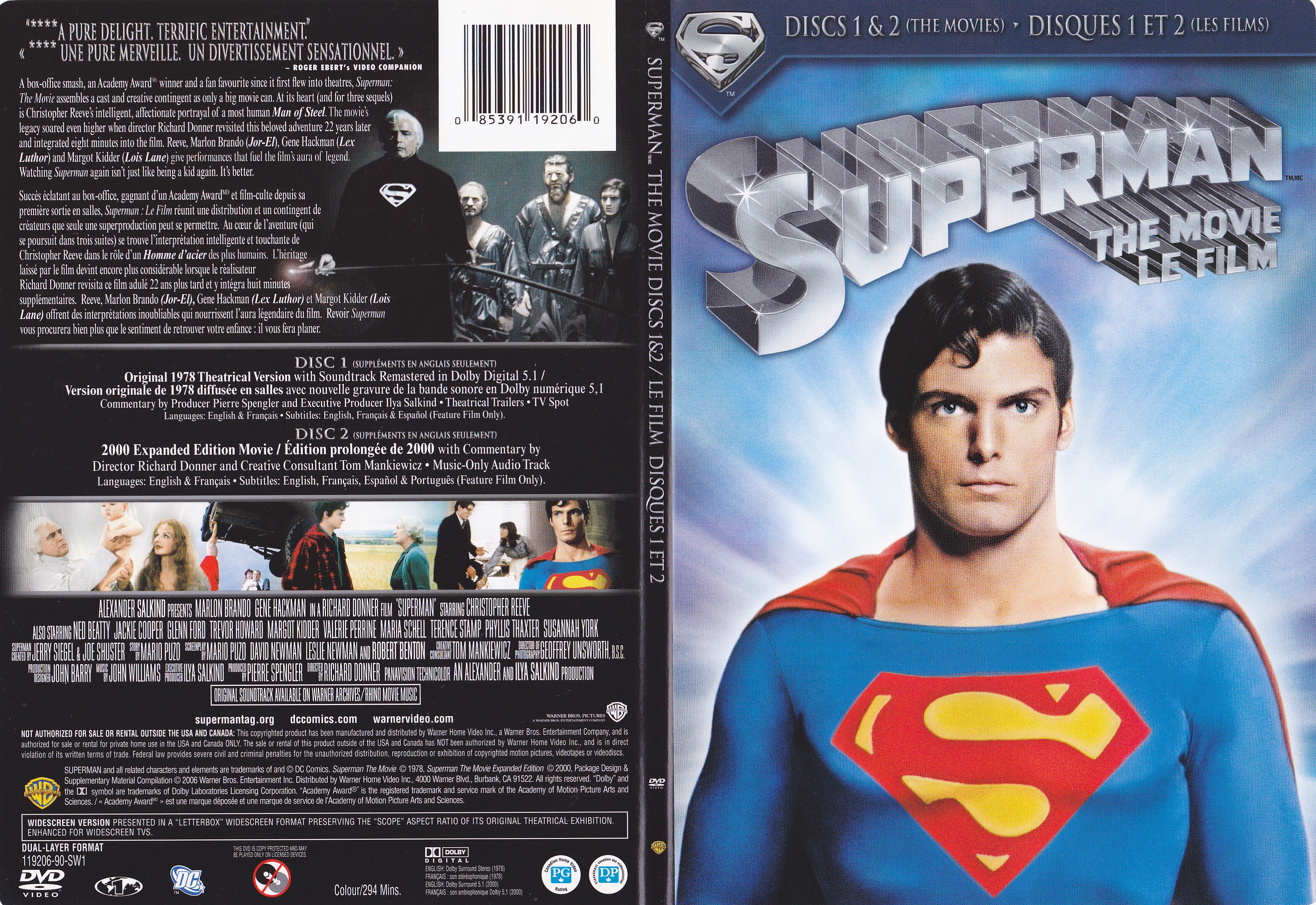 Jaquette DVD Superman (Canadienne) - SLIM