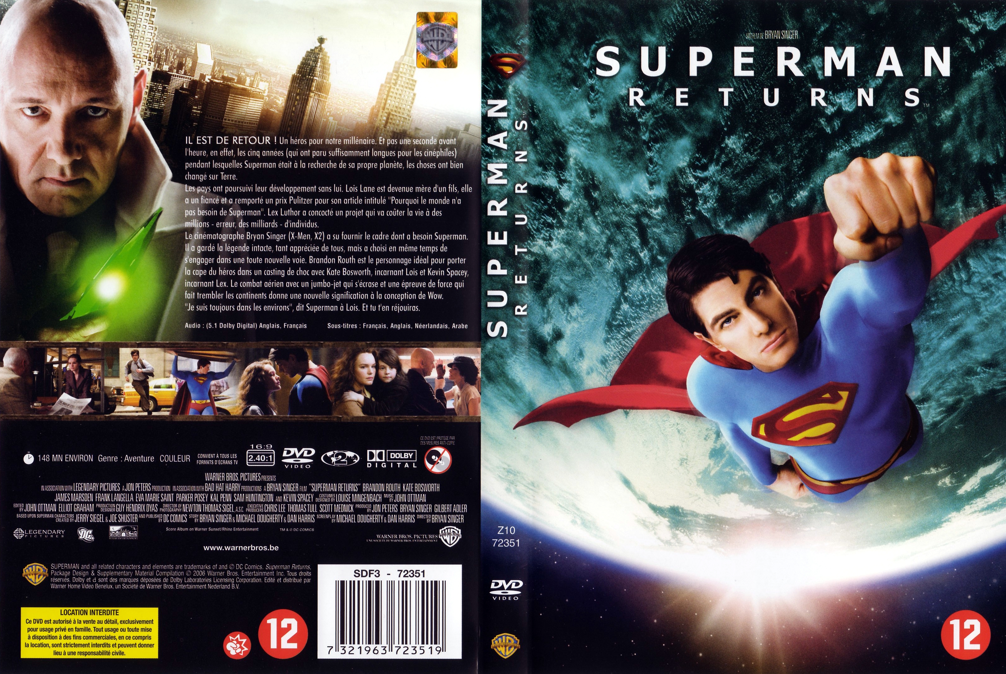 Jaquette DVD de Superman returns v2 Cinéma Passion