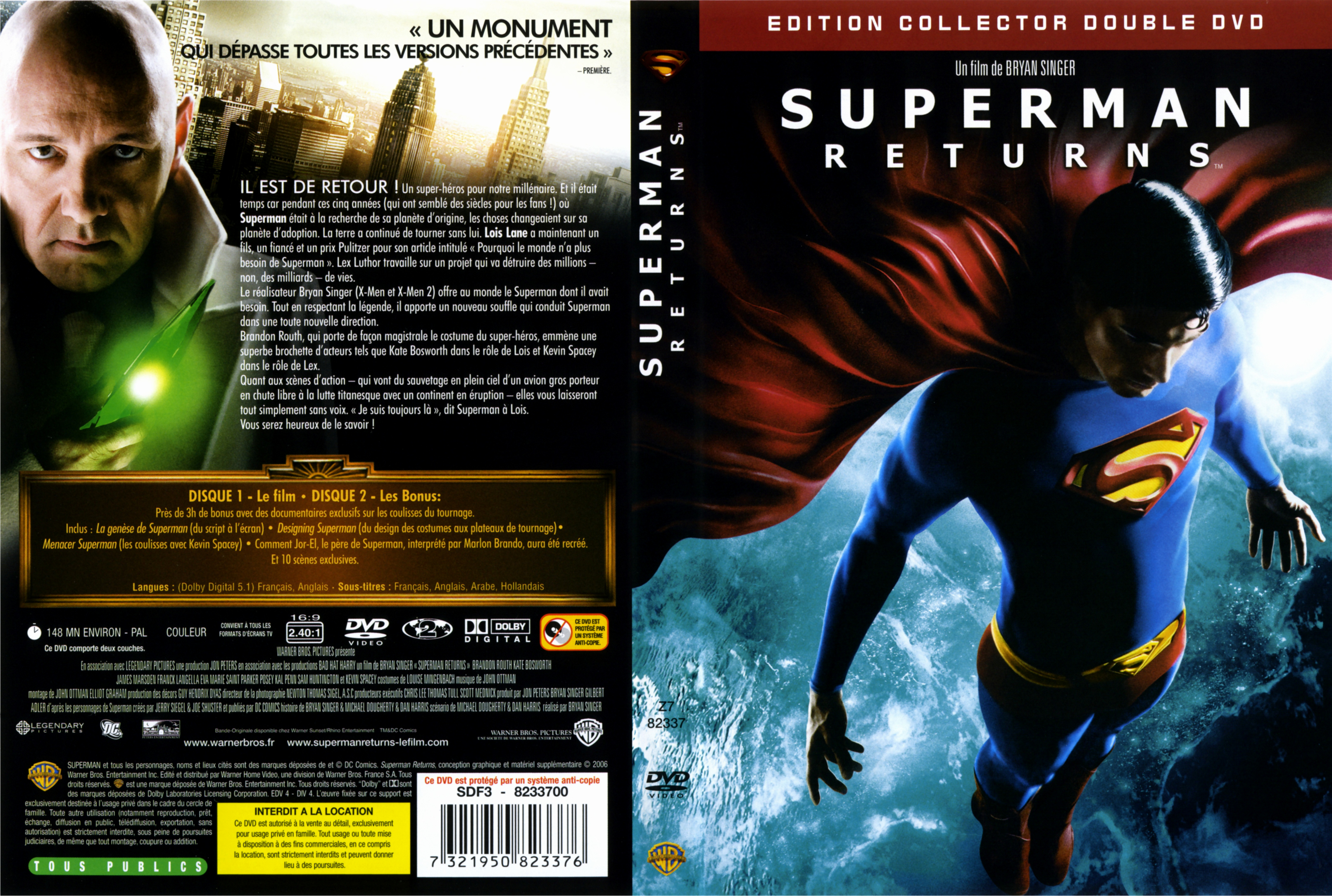 Jaquette DVD Superman returns v3