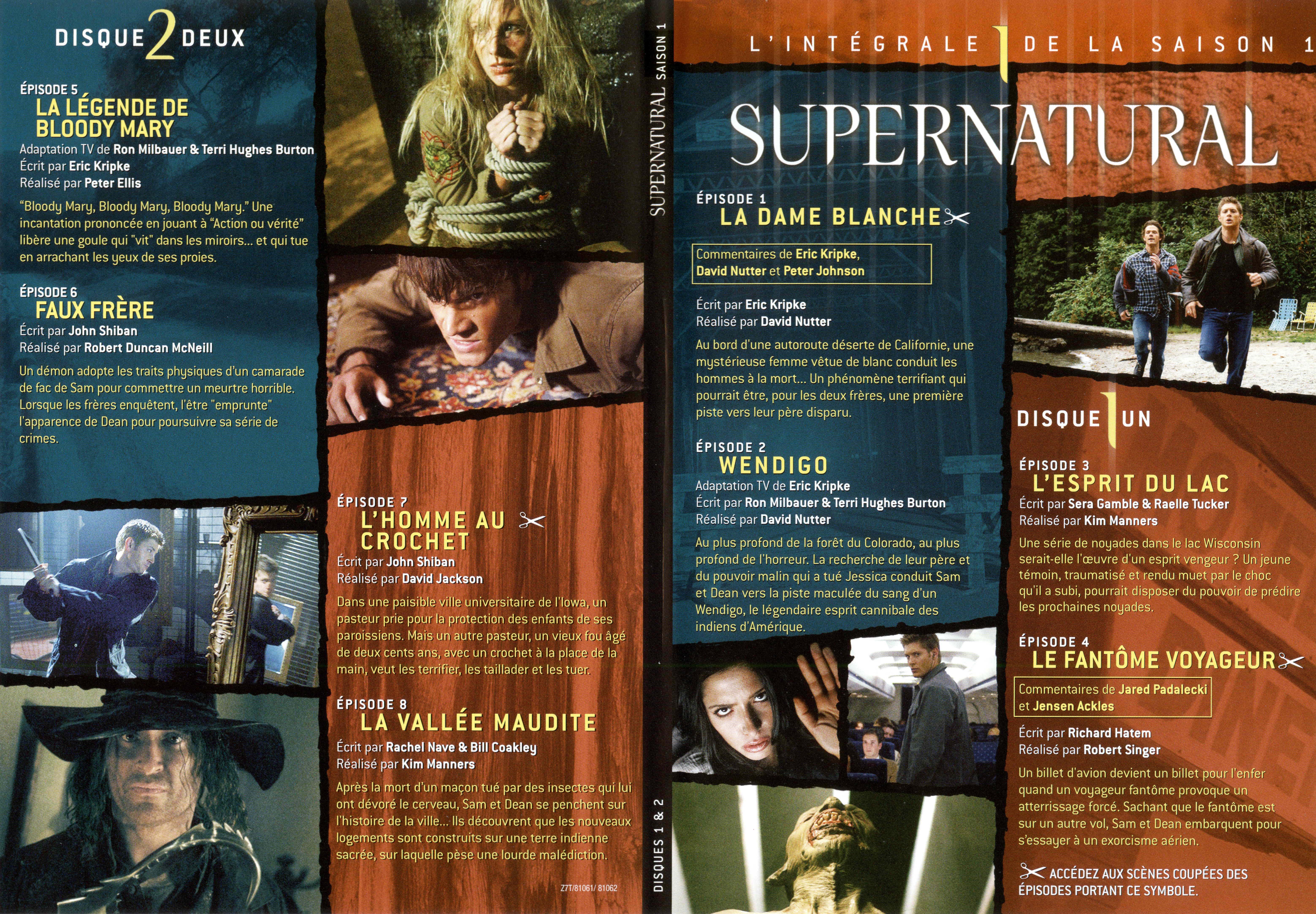 Jaquette DVD Supernatural Saison 1 DVD 1