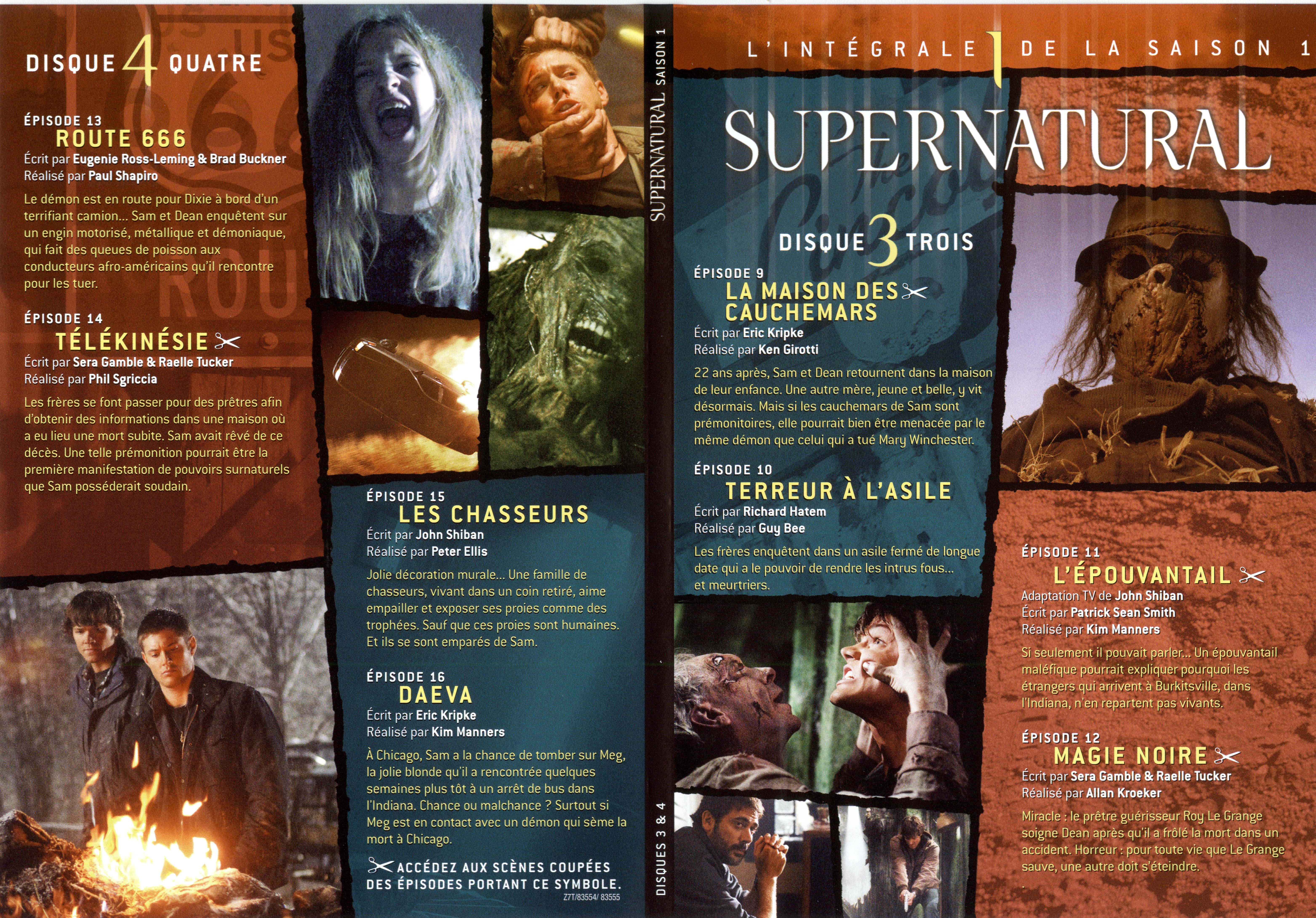 Jaquette DVD Supernatural Saison 1 DVD 2