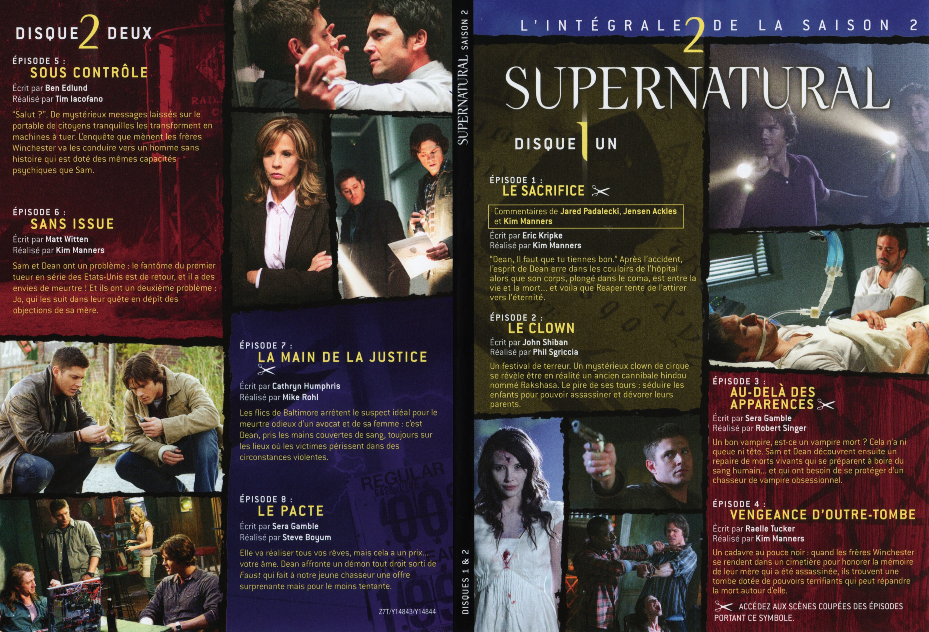 Jaquette DVD Supernatural Saison 2 DVD 1