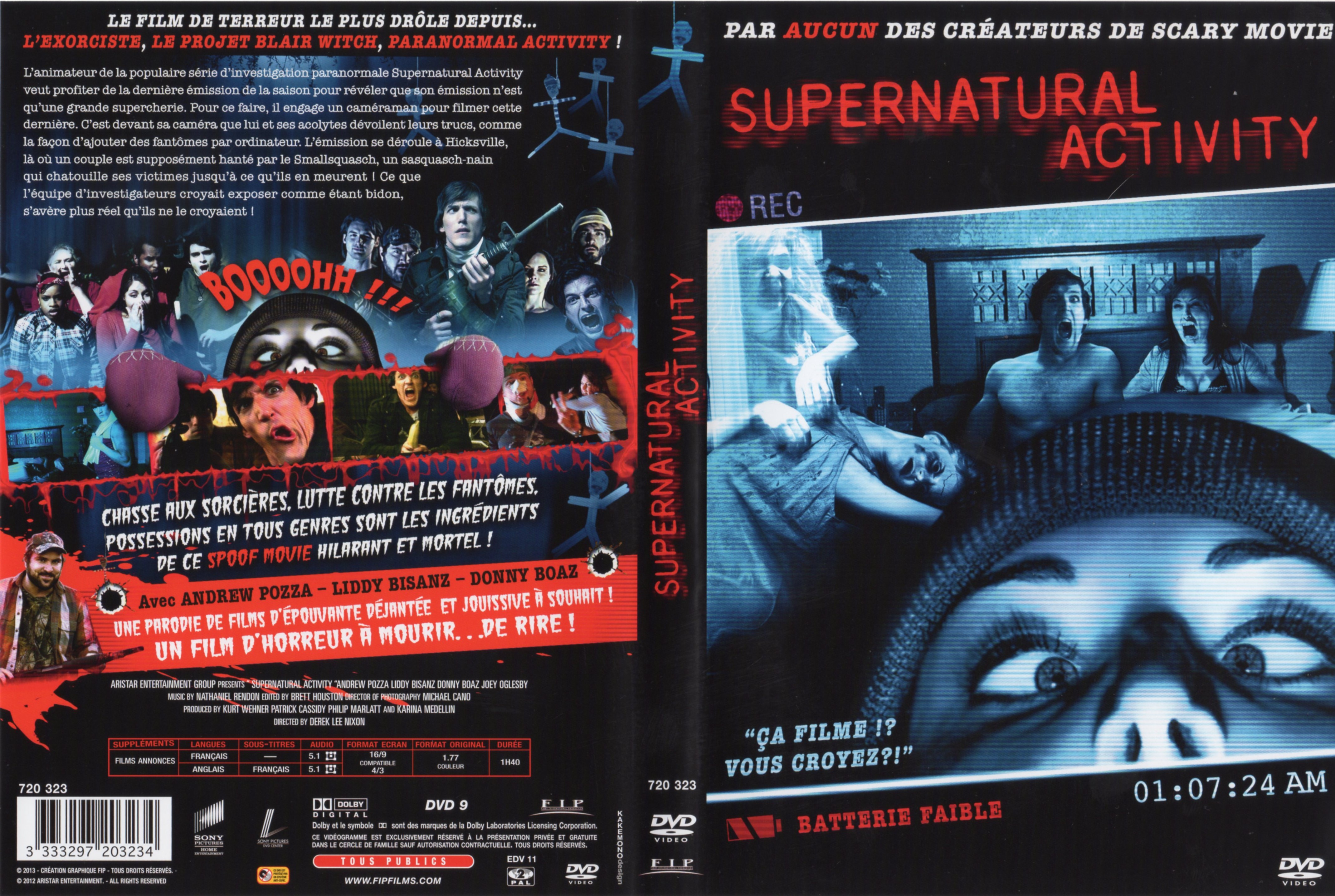 Jaquette DVD Supernatural activity