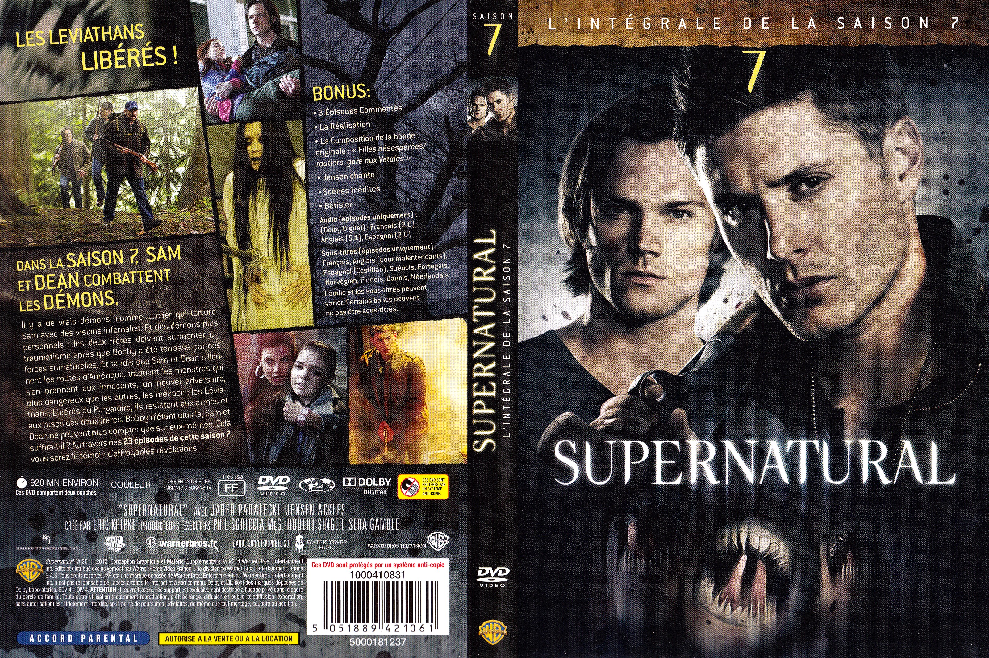 Jaquette DVD Supernatural saison 7 COFFRET