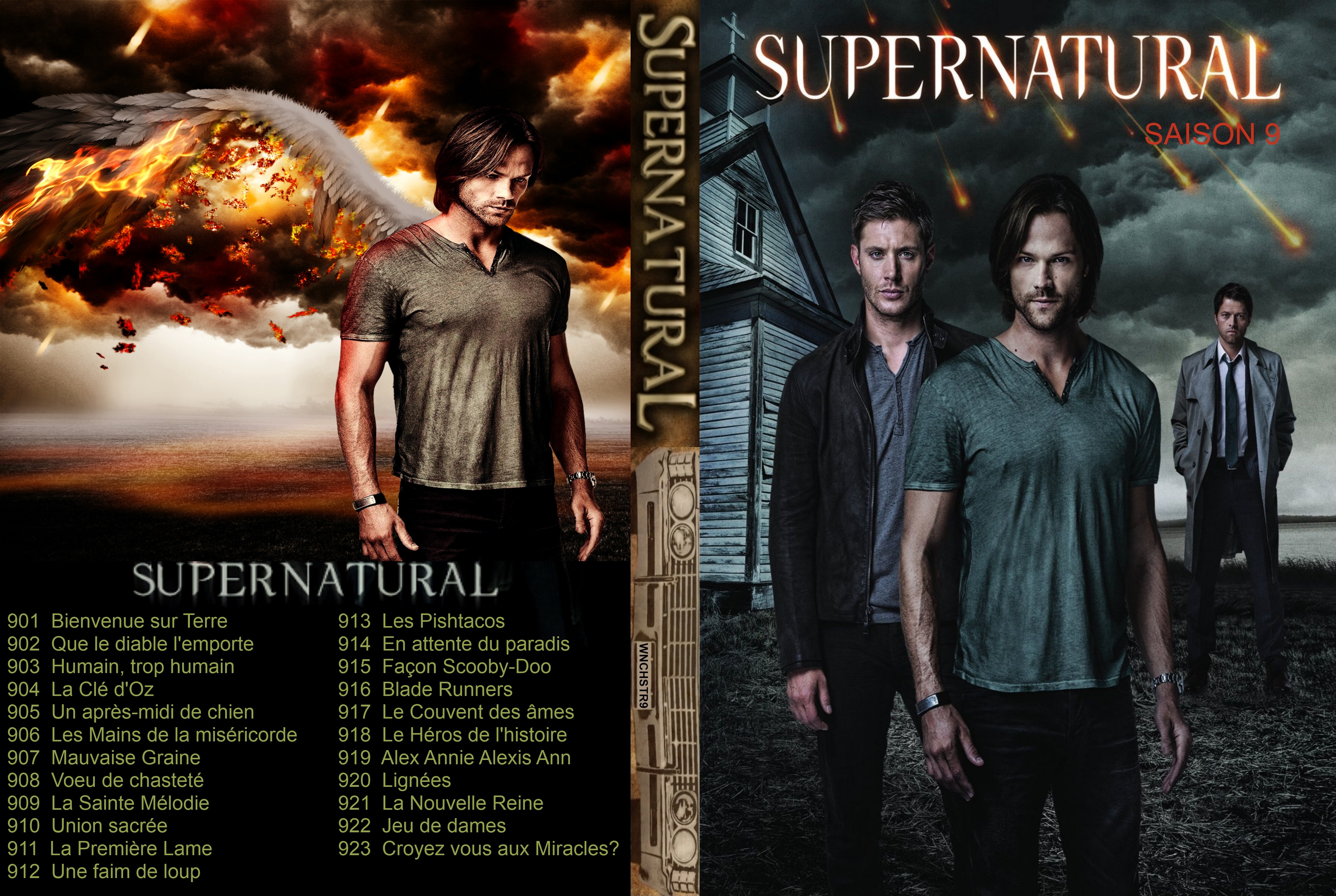 Jaquette DVD Supernatural saison 9 custom