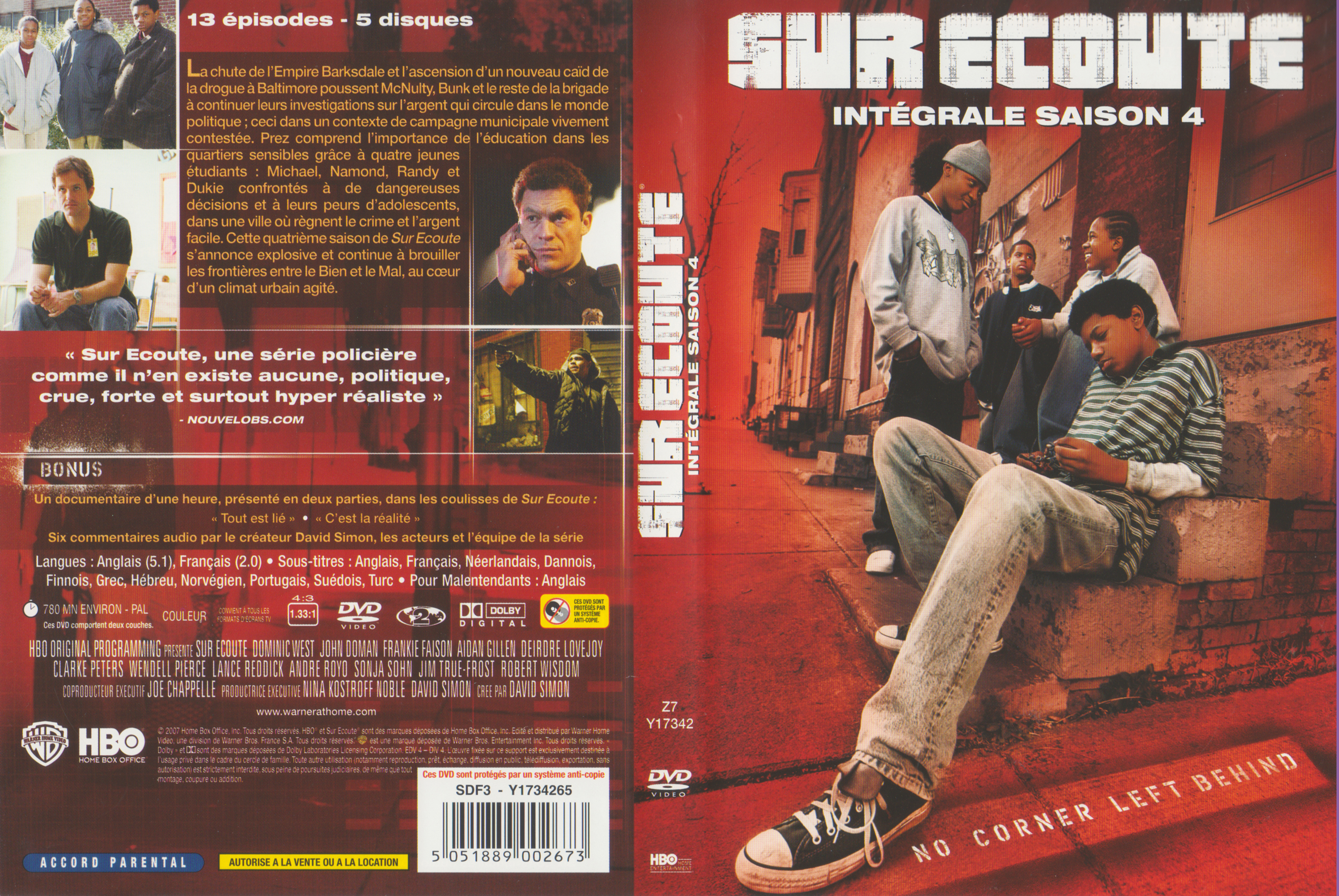 Jaquette DVD Sur ecoute saison 04