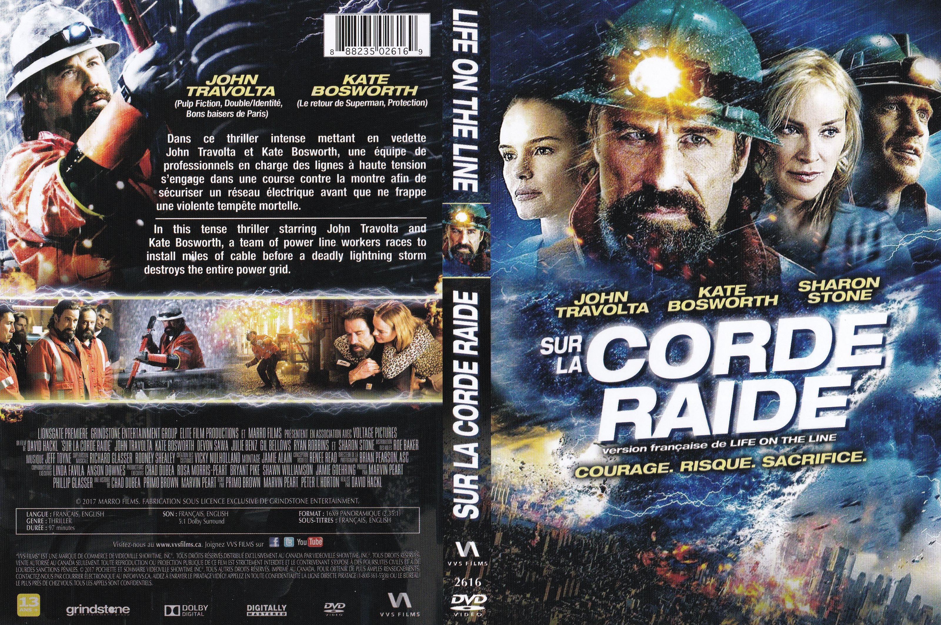 Jaquette DVD Sur la corde raide - Life on the line (canadienne)