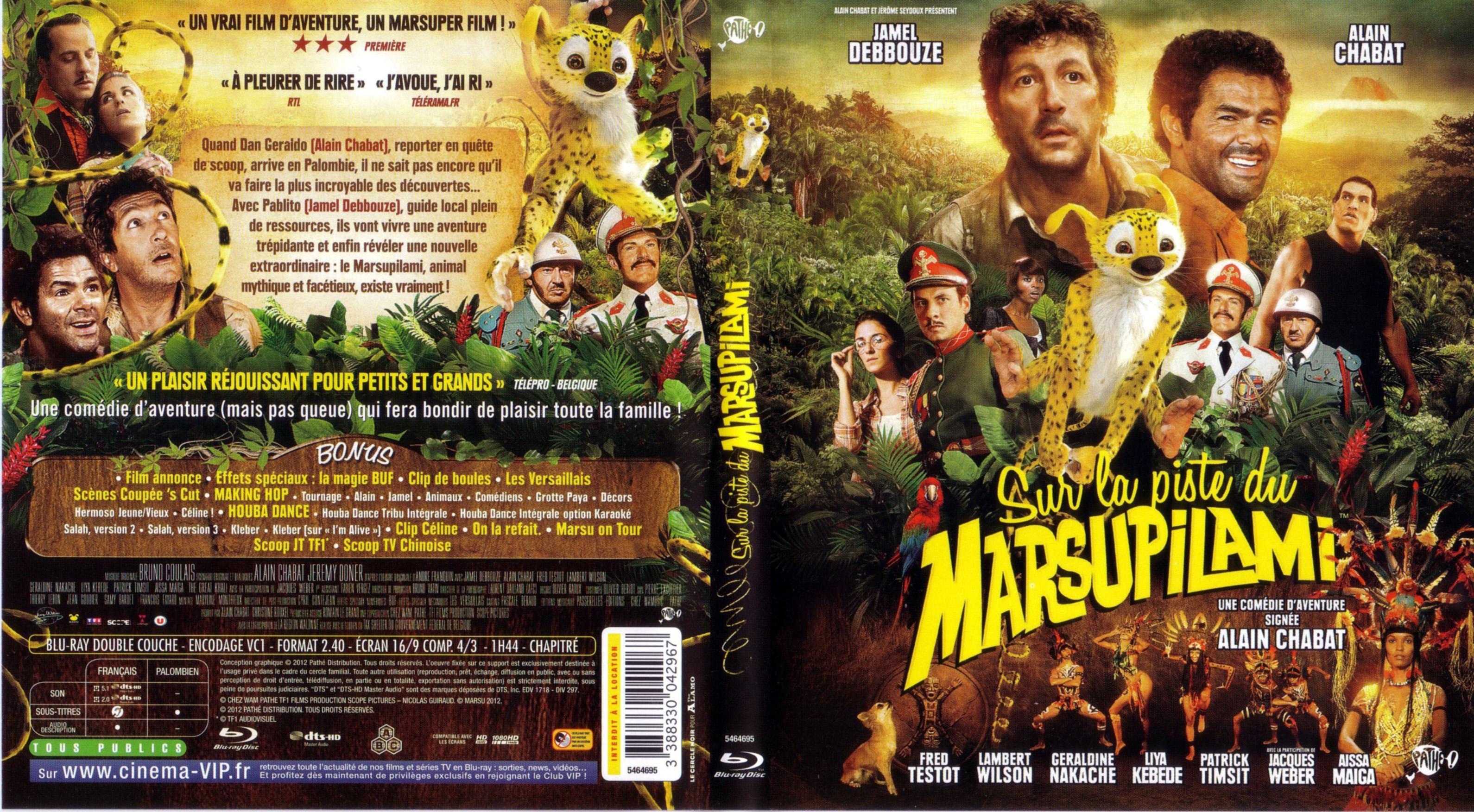 Jaquette DVD Sur la piste du Marsupilami (BLU-RAY)