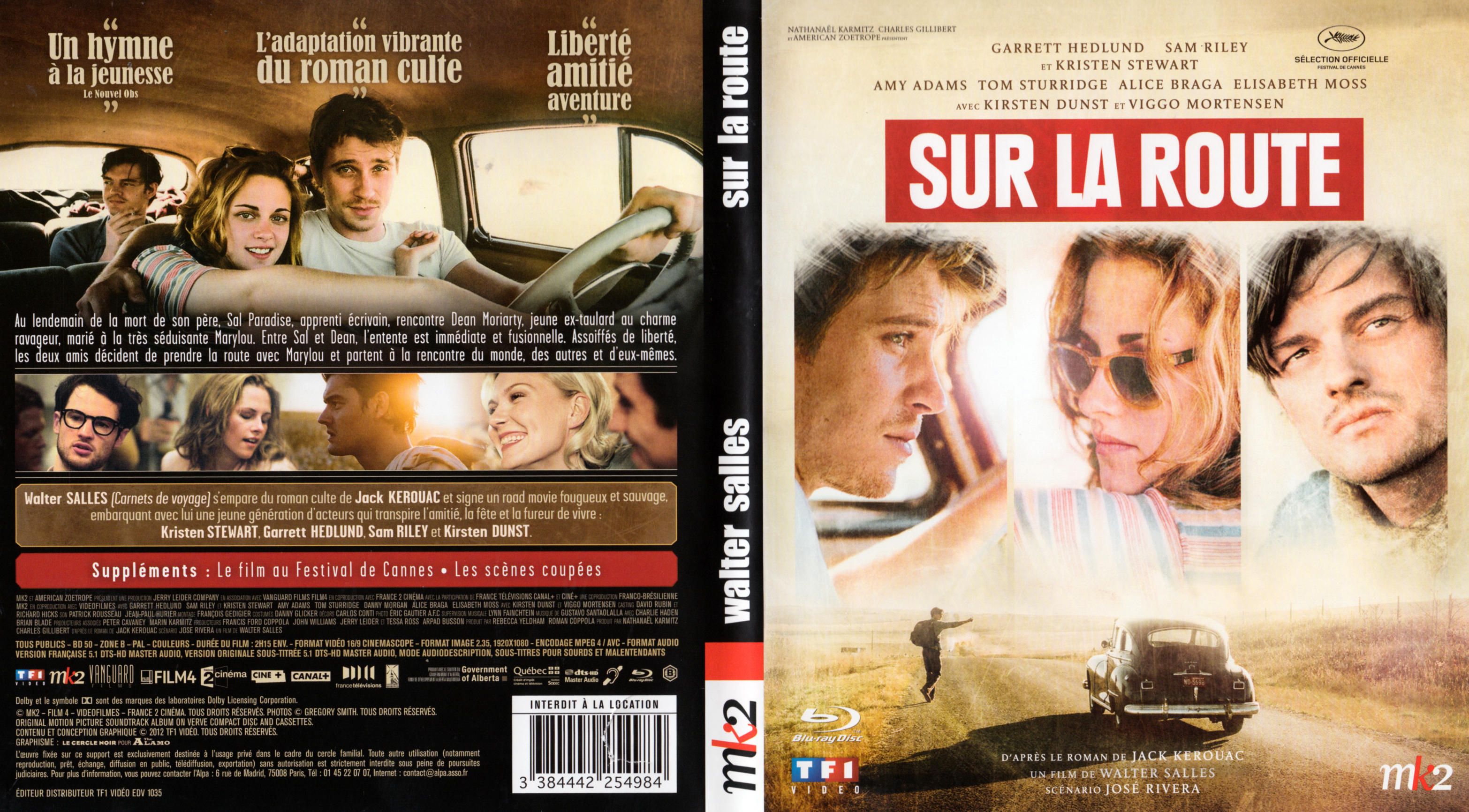 Jaquette DVD Sur la route (BLU-RAY)