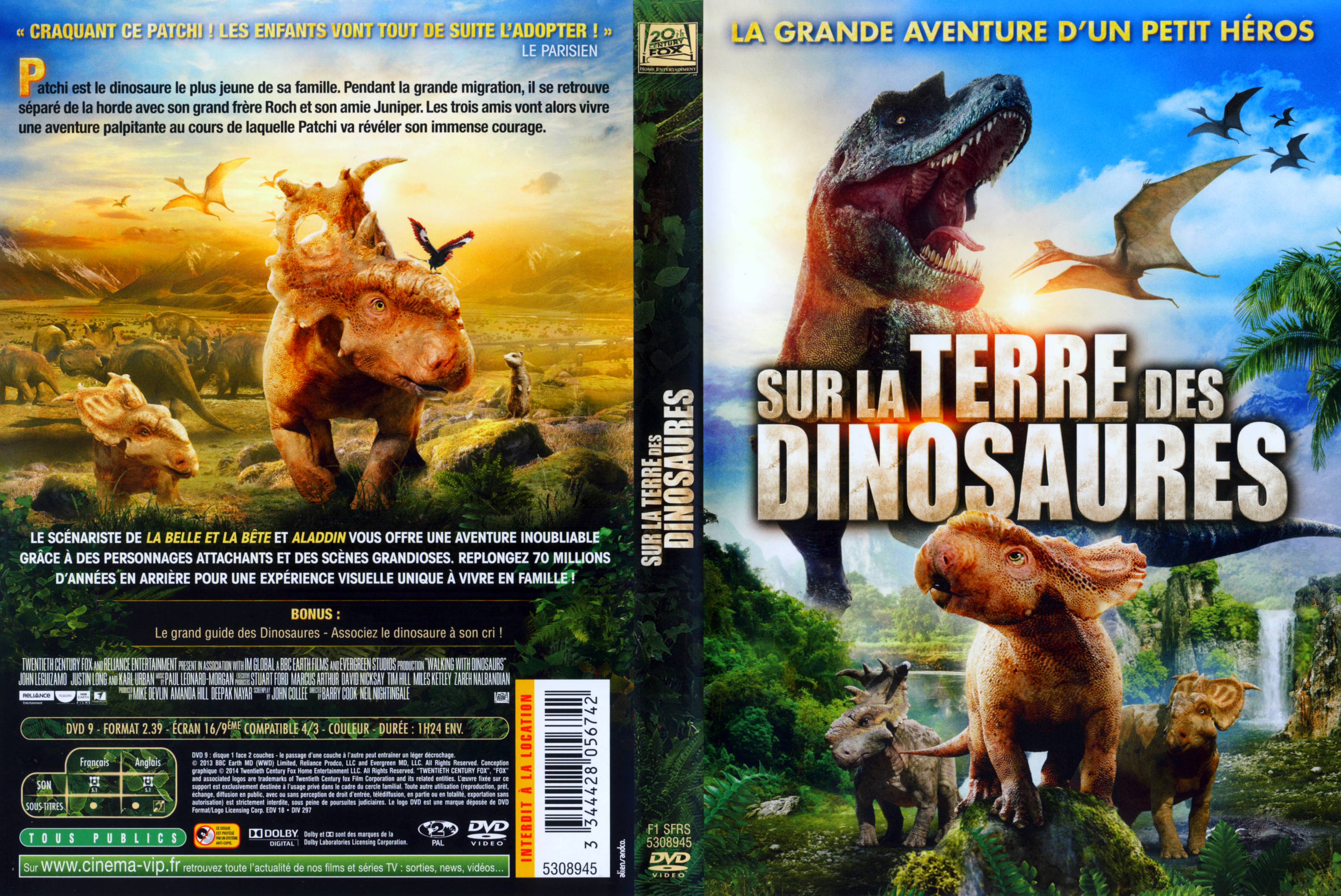 Jaquette DVD Sur la terre des dinosaures (2013)