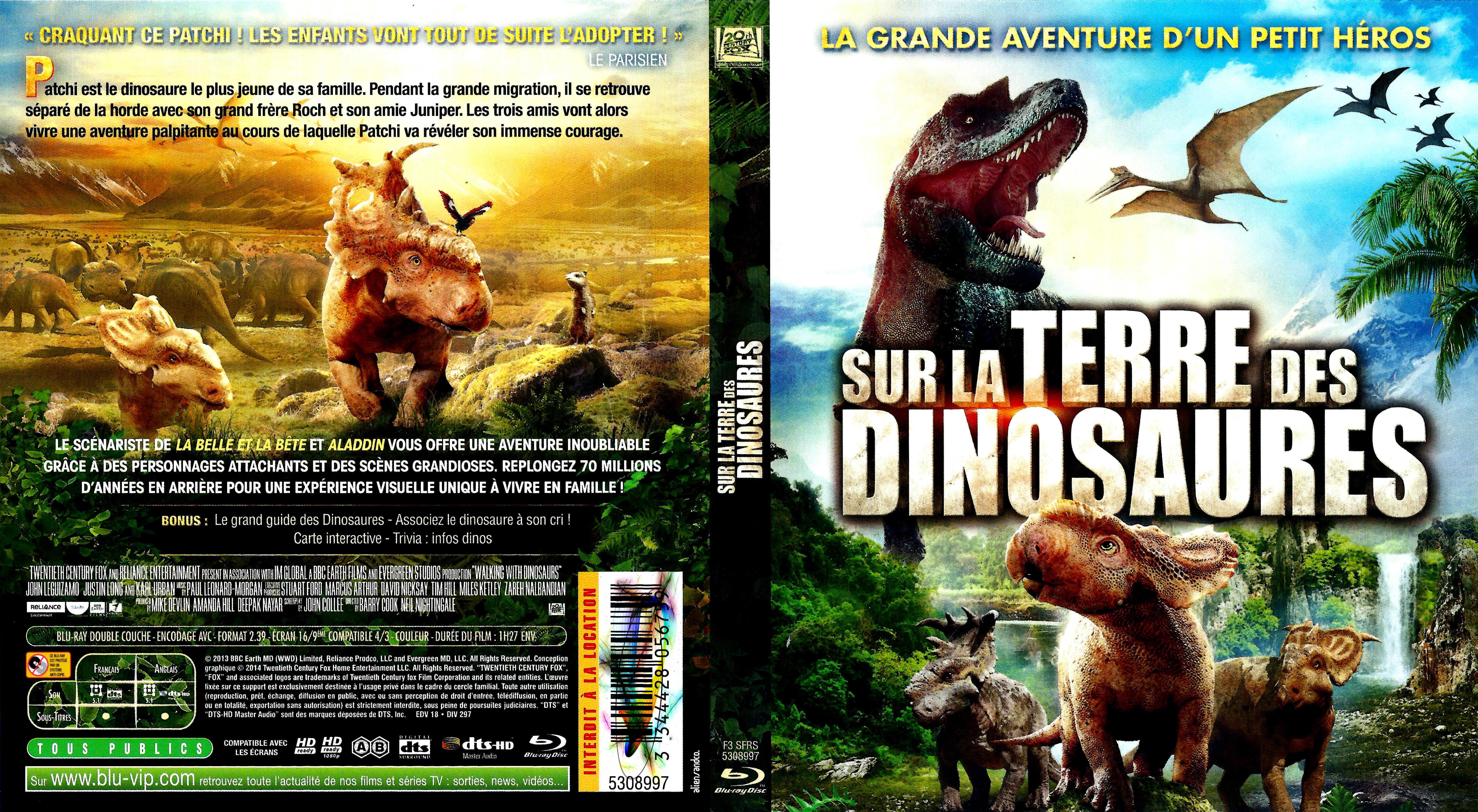 Jaquette DVD Sur la terre des dinosaures (2013) (BLU-RAY)