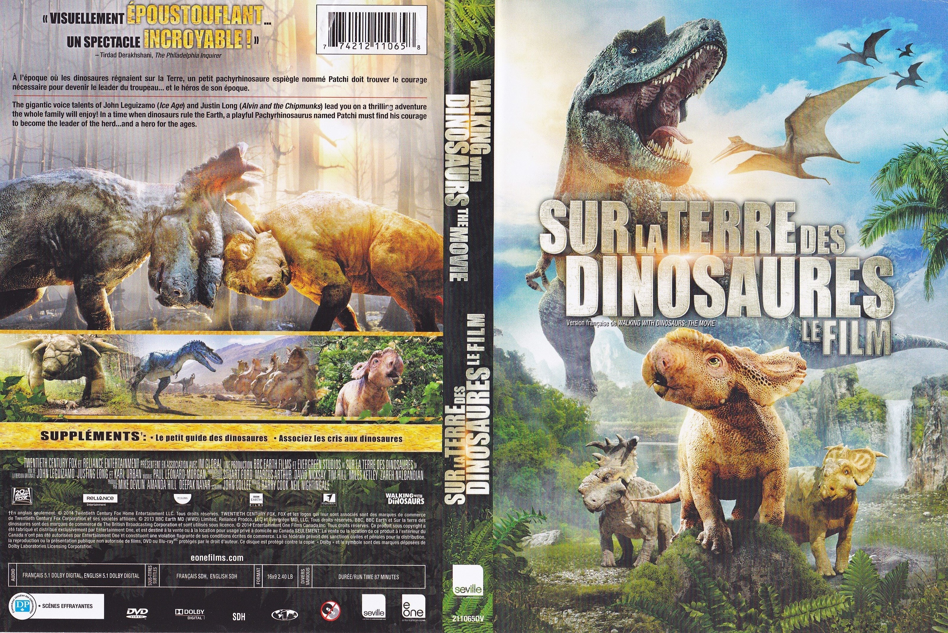 Jaquette DVD Sur la terre des dinosaures (Canadienne)