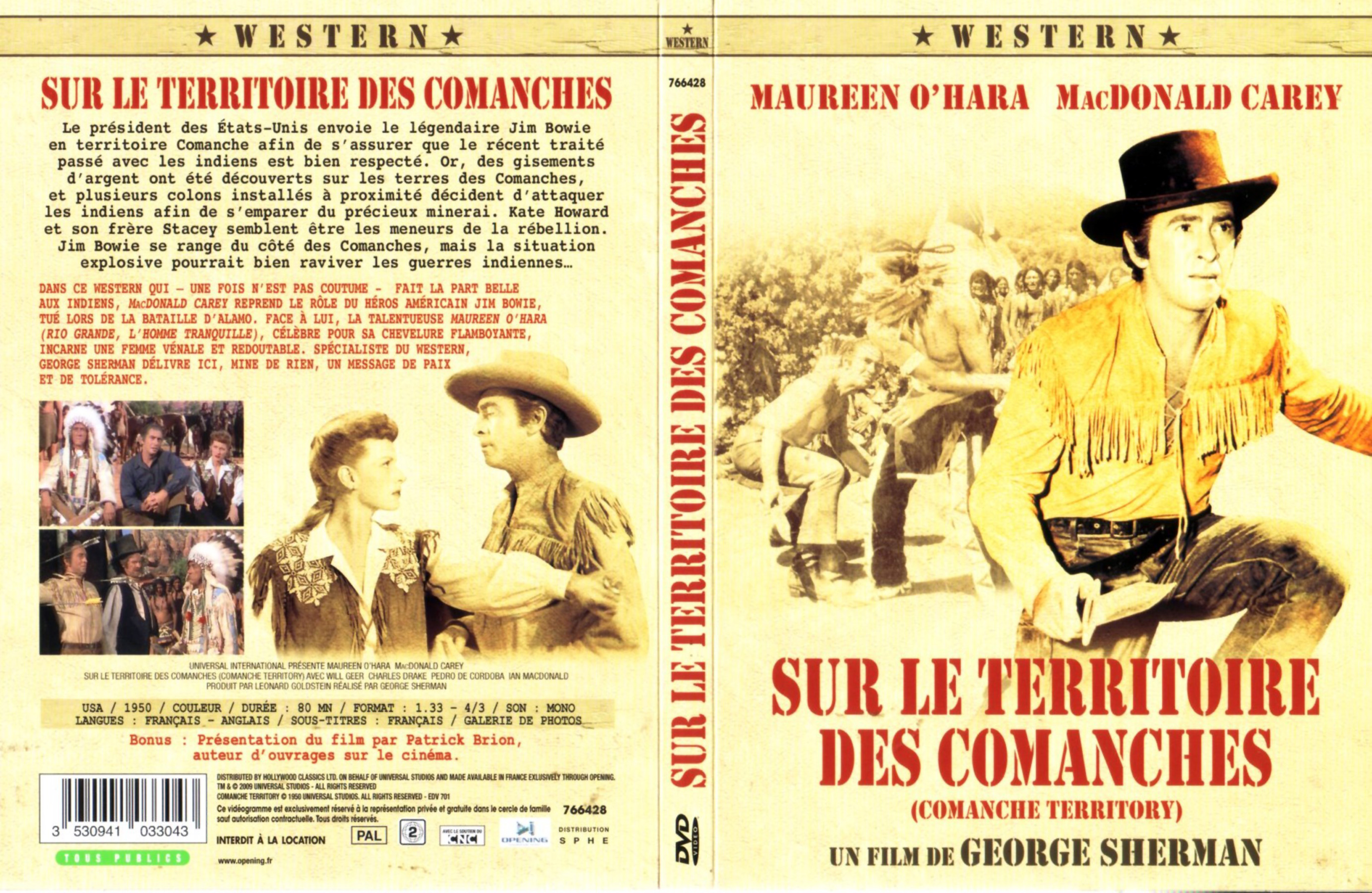 Jaquette DVD Sur le territoire des Comanches