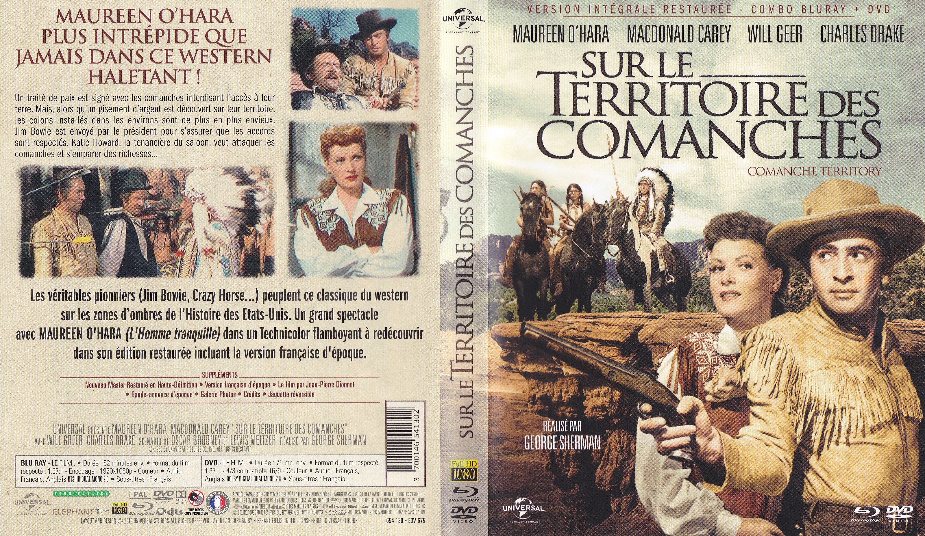 Jaquette DVD Sur le territoire des Comanches (BLU-RAY)
