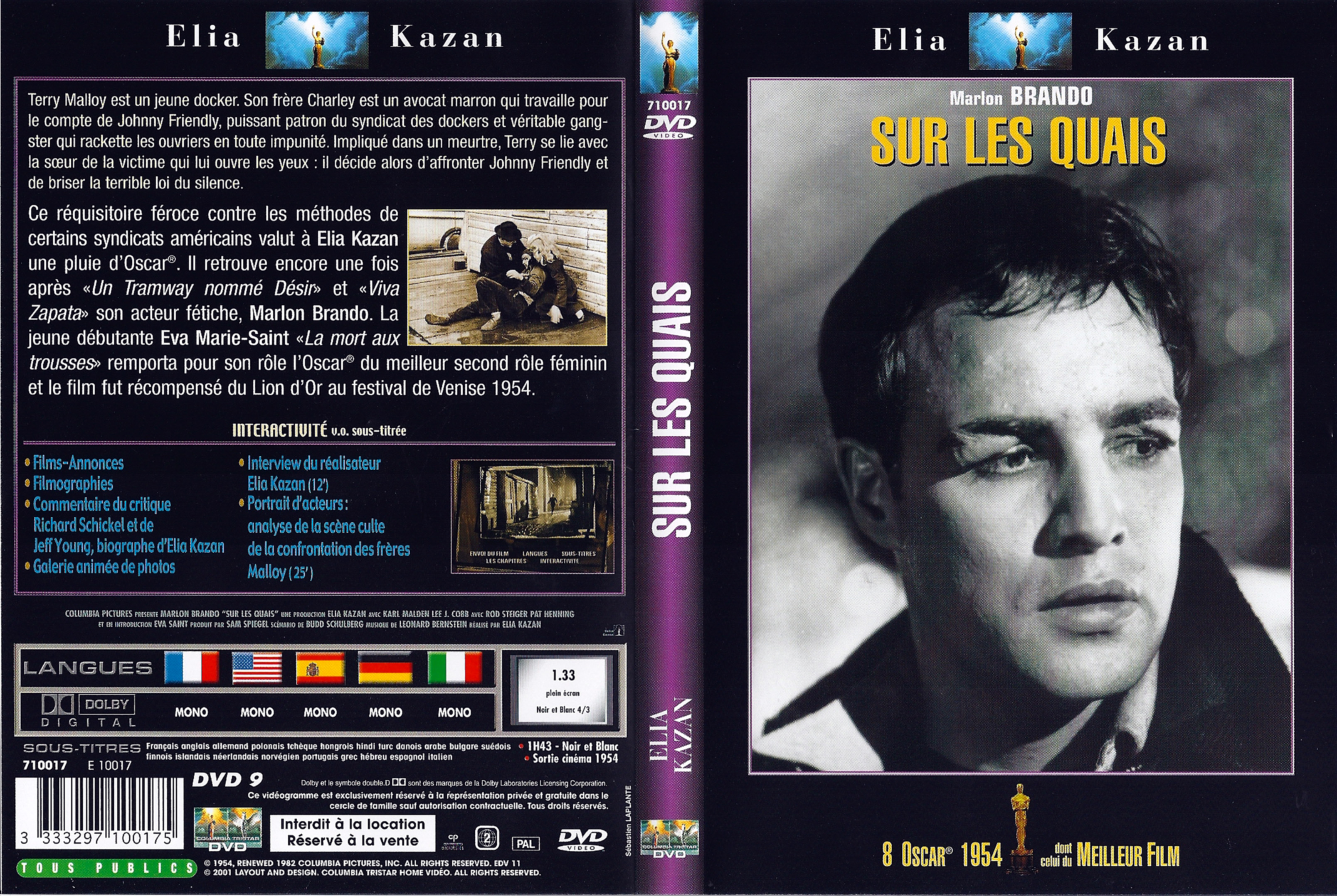 Jaquette DVD Sur les quais