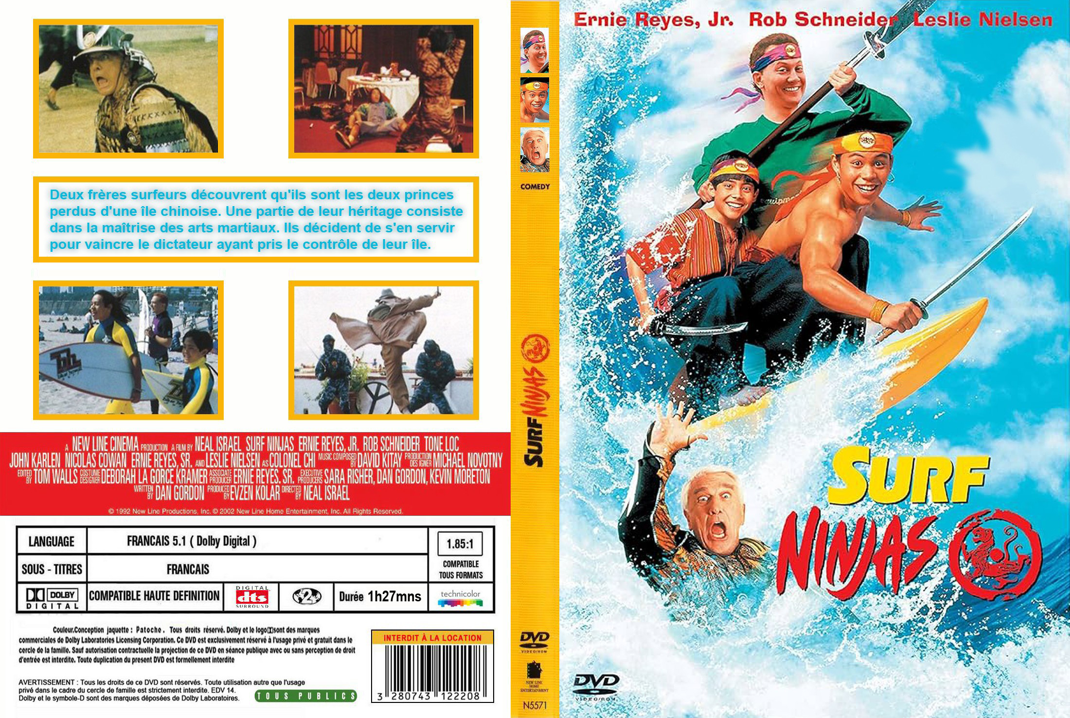 Jaquette DVD Surf Ninjas custom