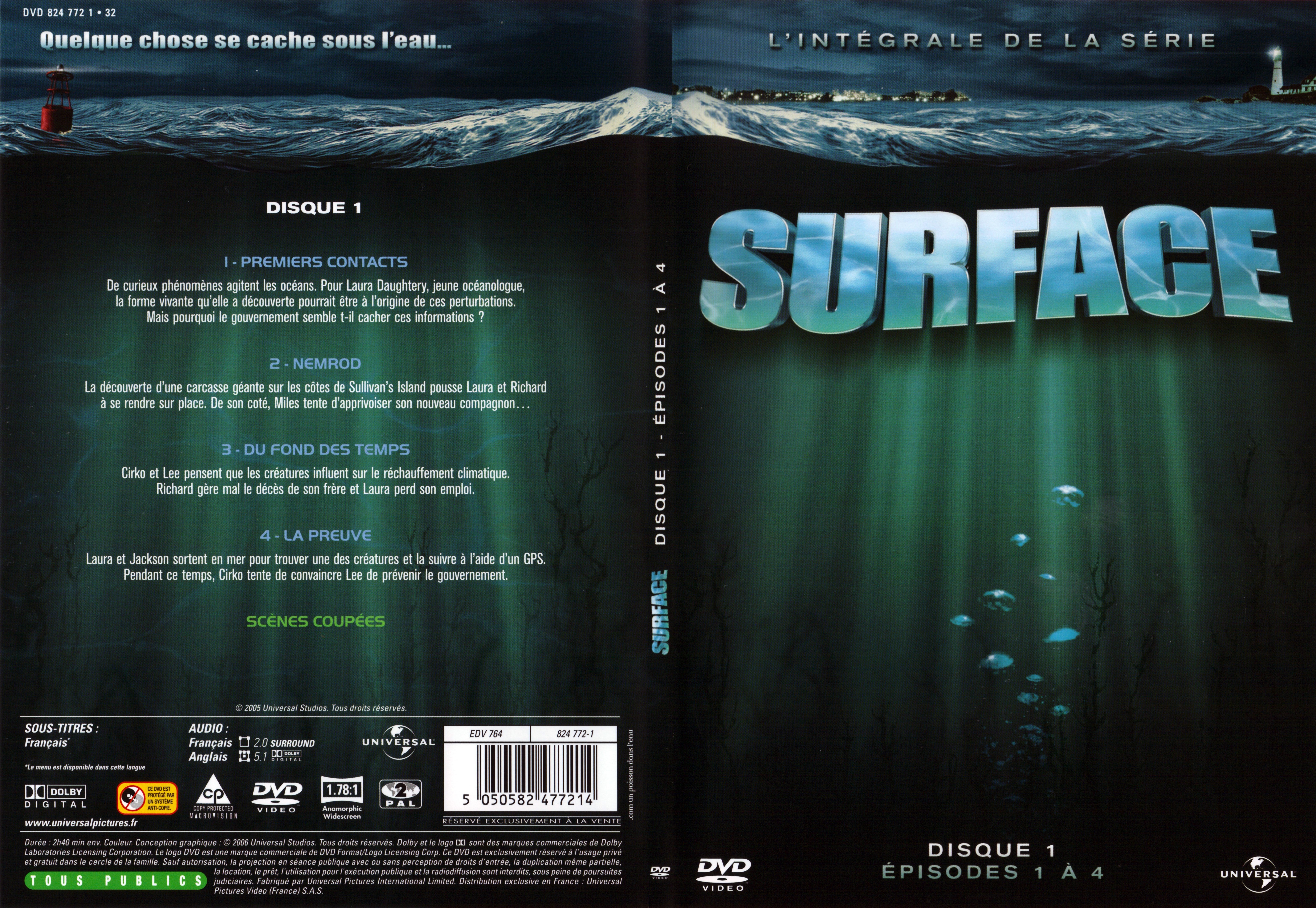 Jaquette DVD Surface l.