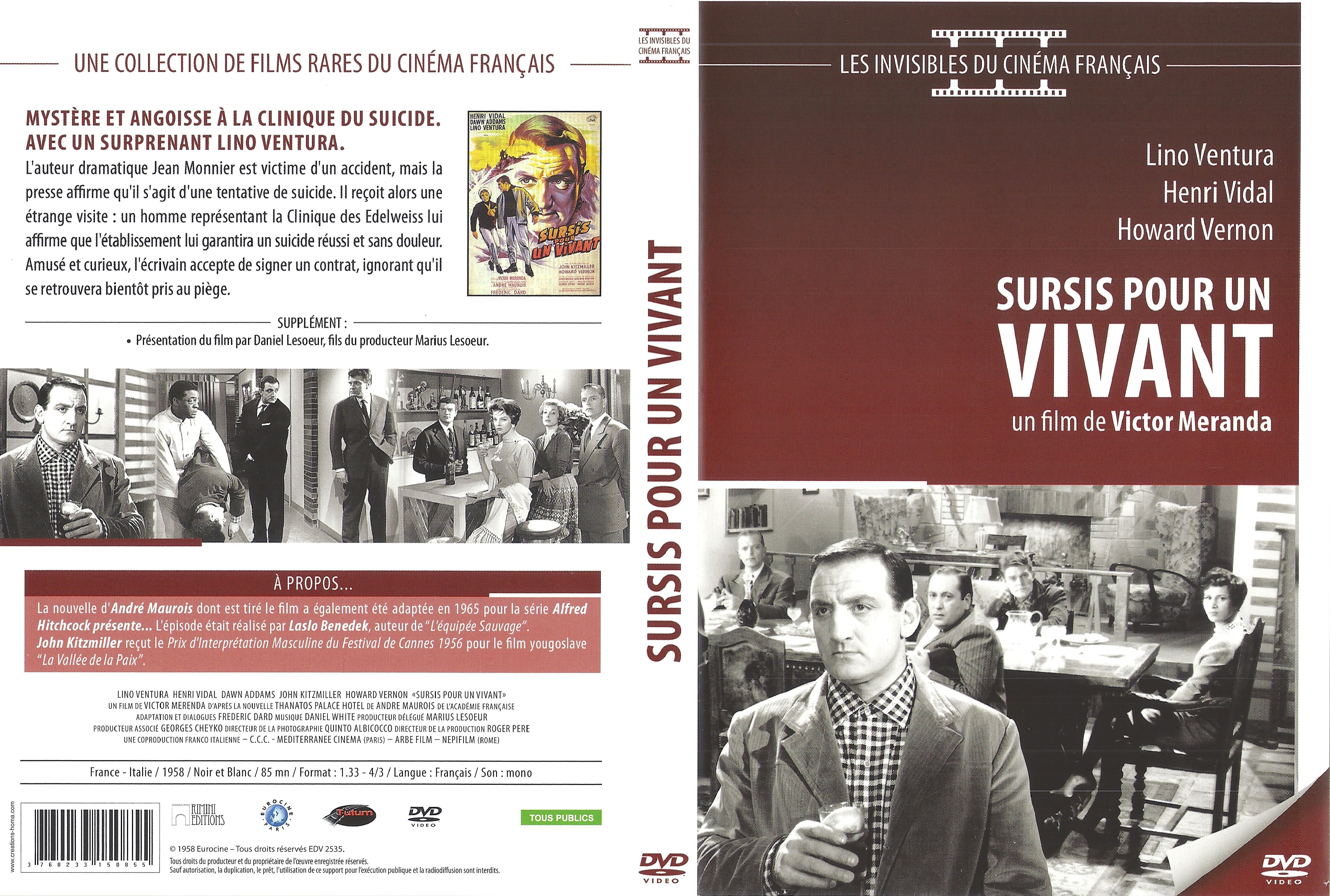 Jaquette DVD Sursis pour un vivant