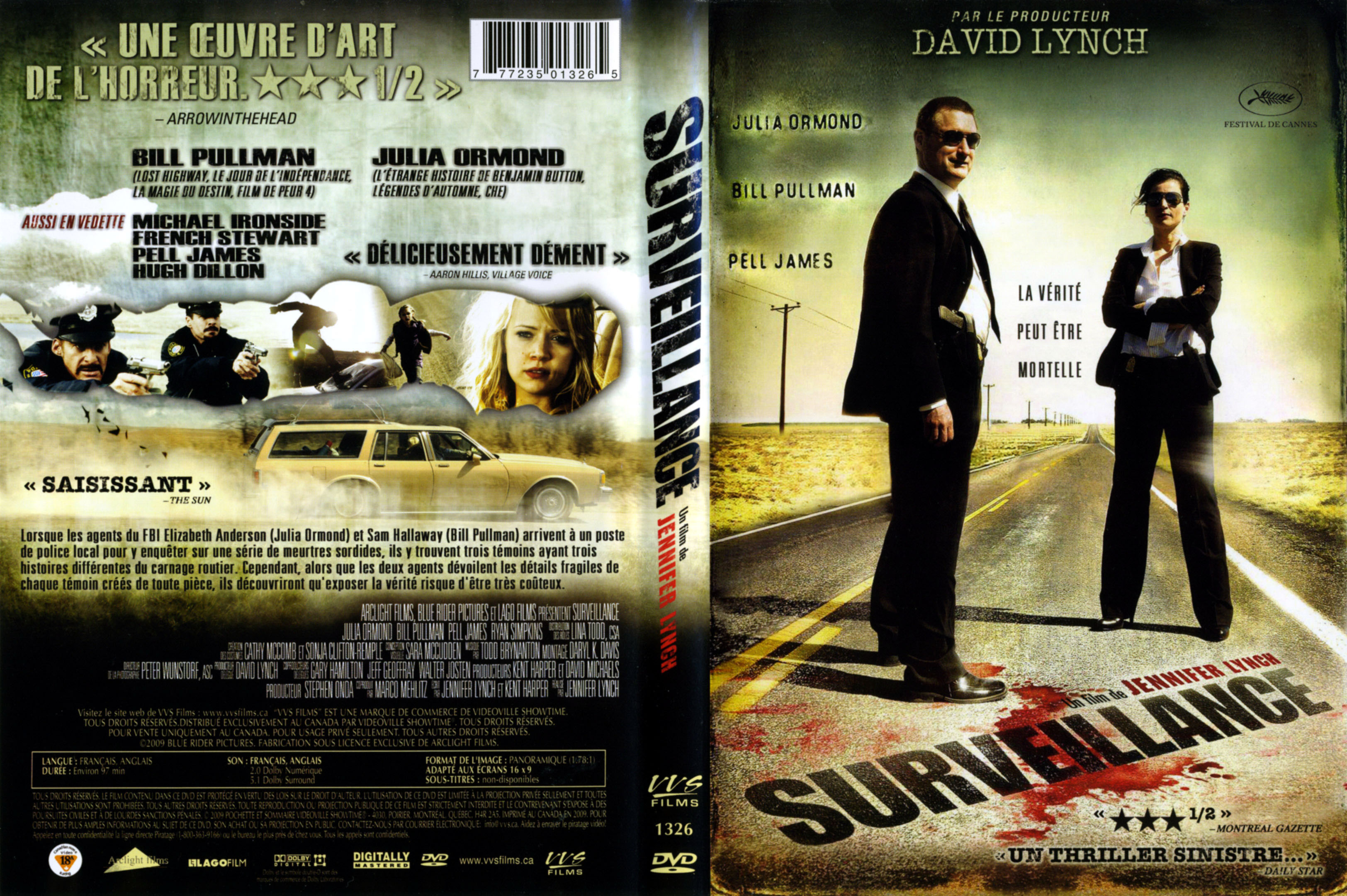 Jaquette DVD Surveillance (Canadienne)