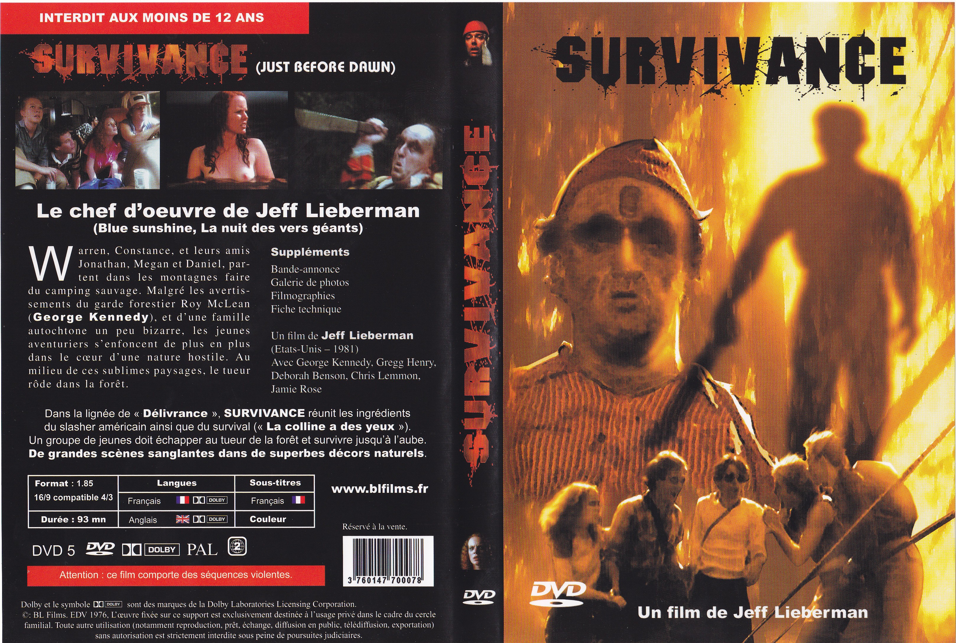 Jaquette DVD Survivance