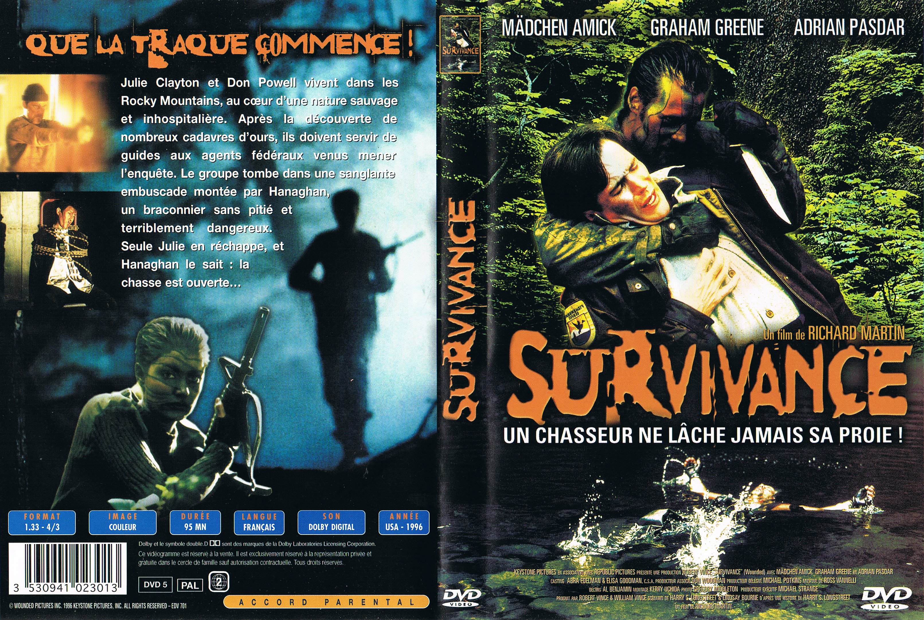 Jaquette DVD Survivance (1996)