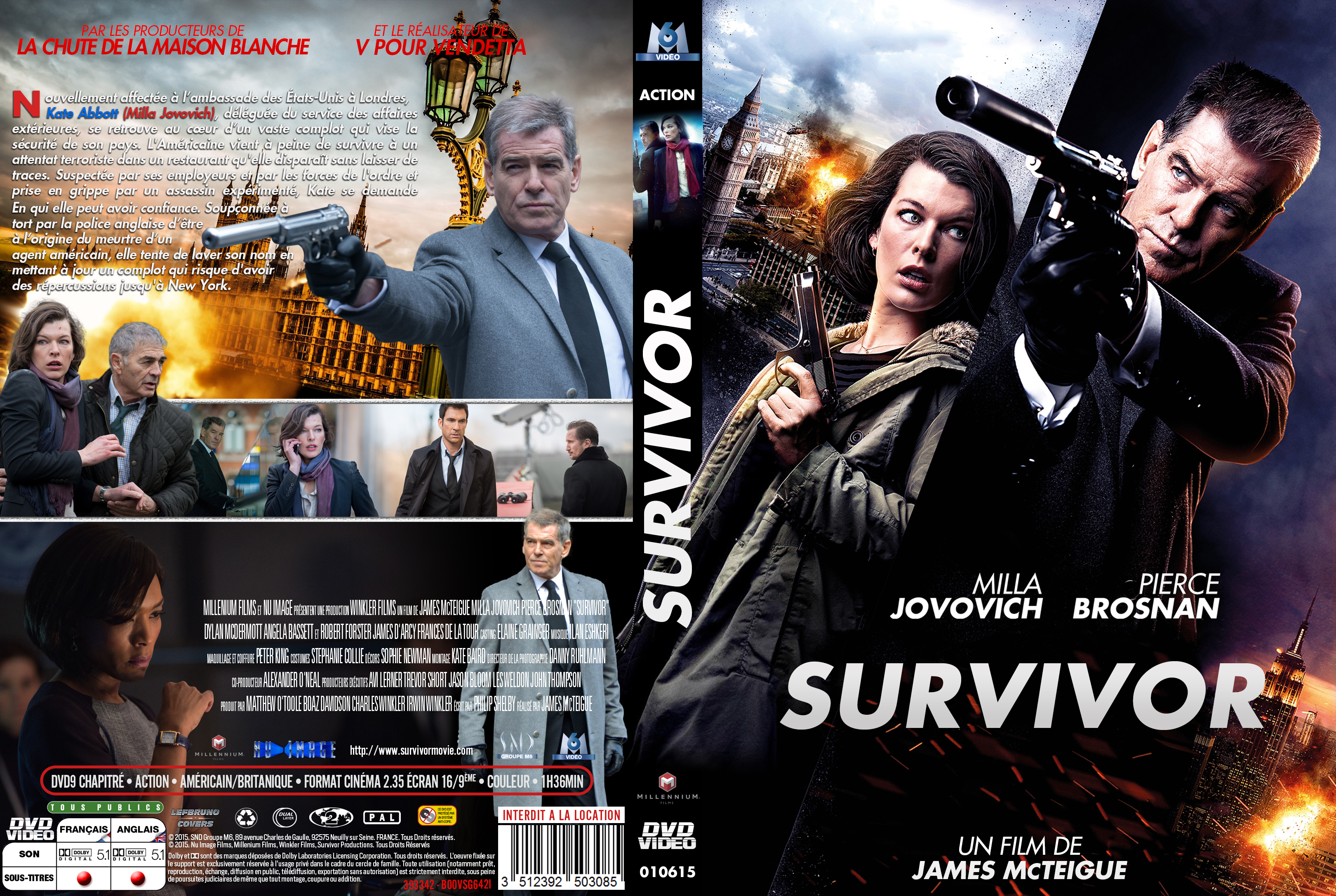 Jaquette DVD Survivor custom