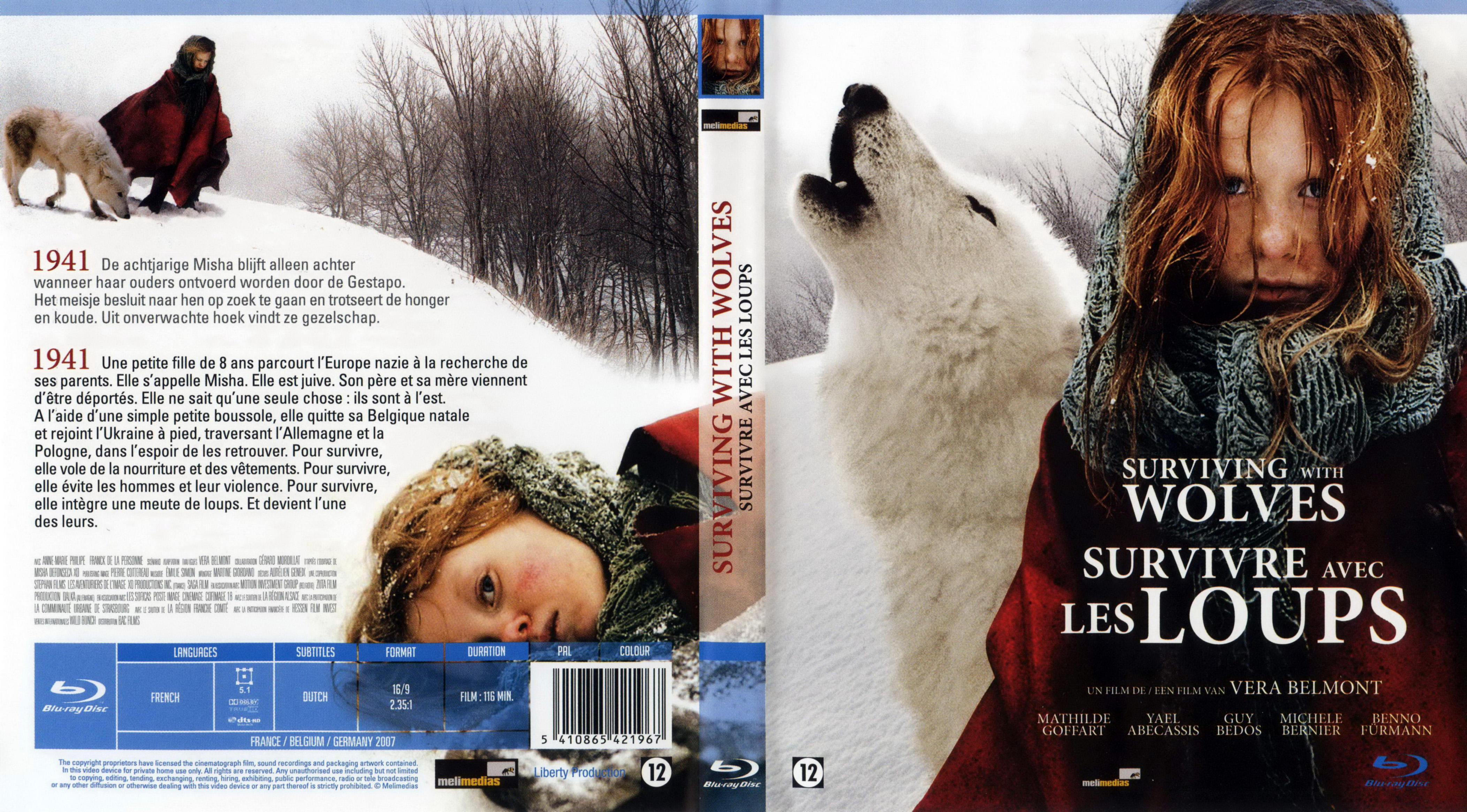 Jaquette DVD Survivre avec les loups (BLU-RAY)