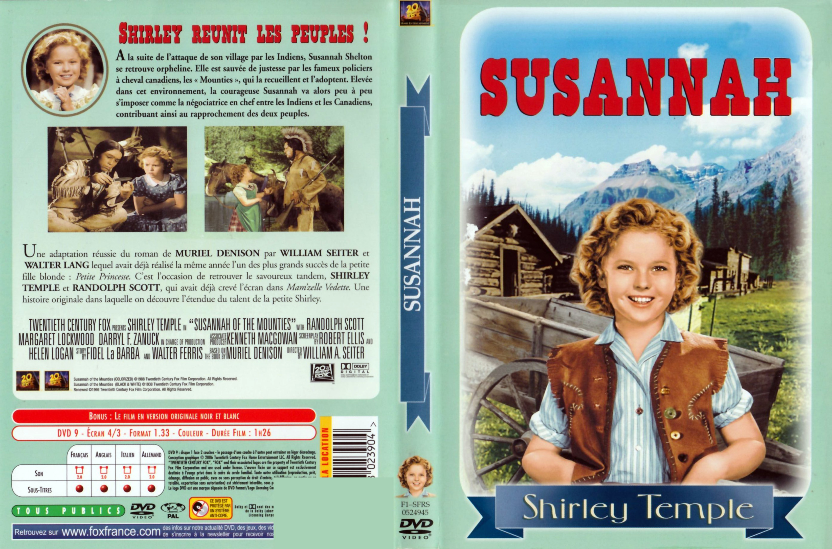 Jaquette DVD Susannah